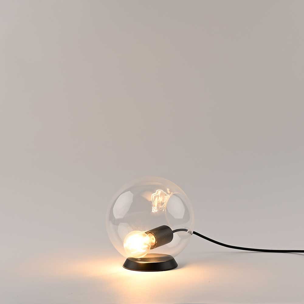 Tischleuchte Orb Glaskugel Klar