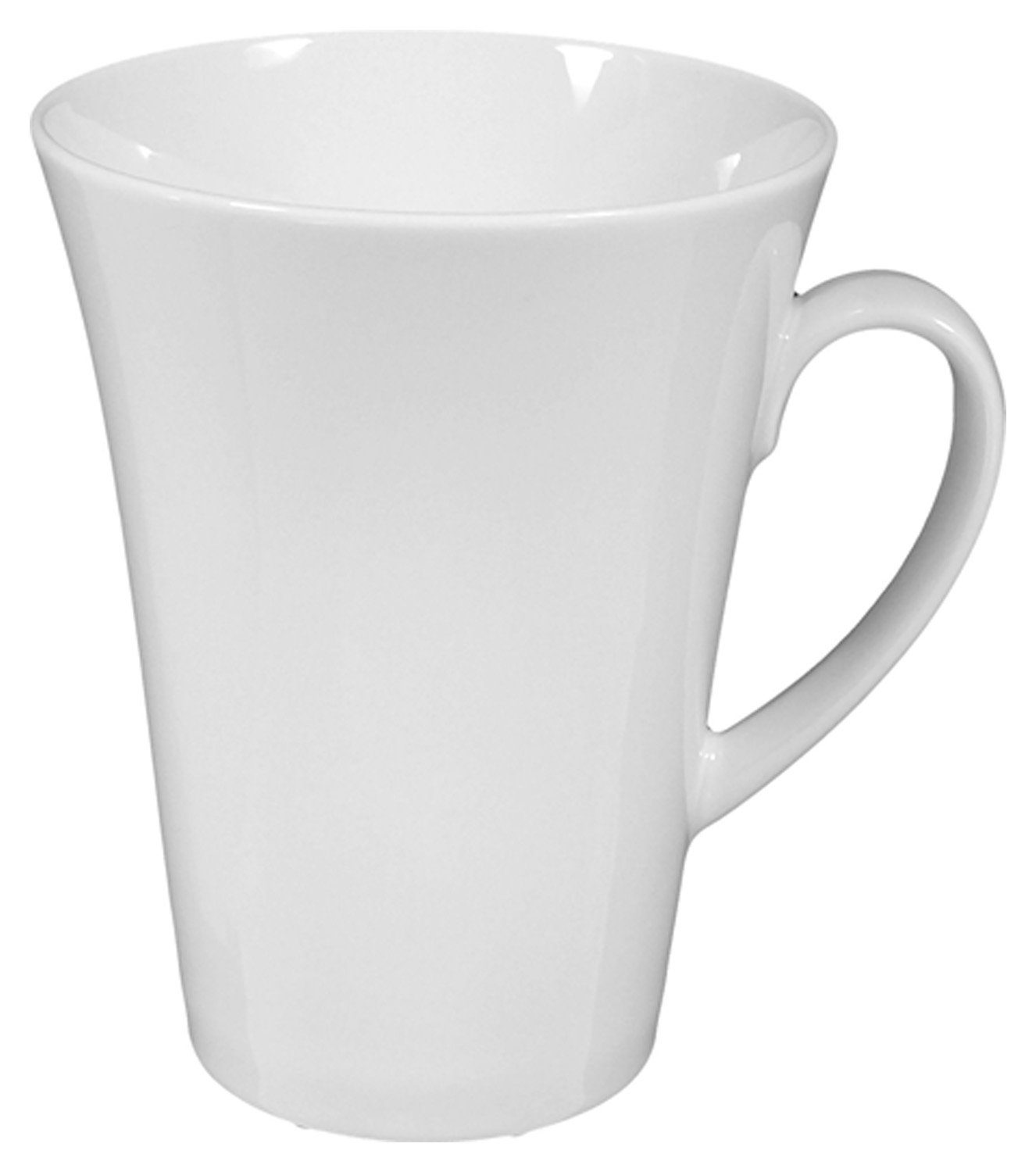 Seltmann Weiden Tasse Kaffeetasse TOP LIFE UNI, 600 ml, Weiß, mit Henkel, Porzellan, Made in Germany, Spülmaschinenfest, Mikrowellengeeignet