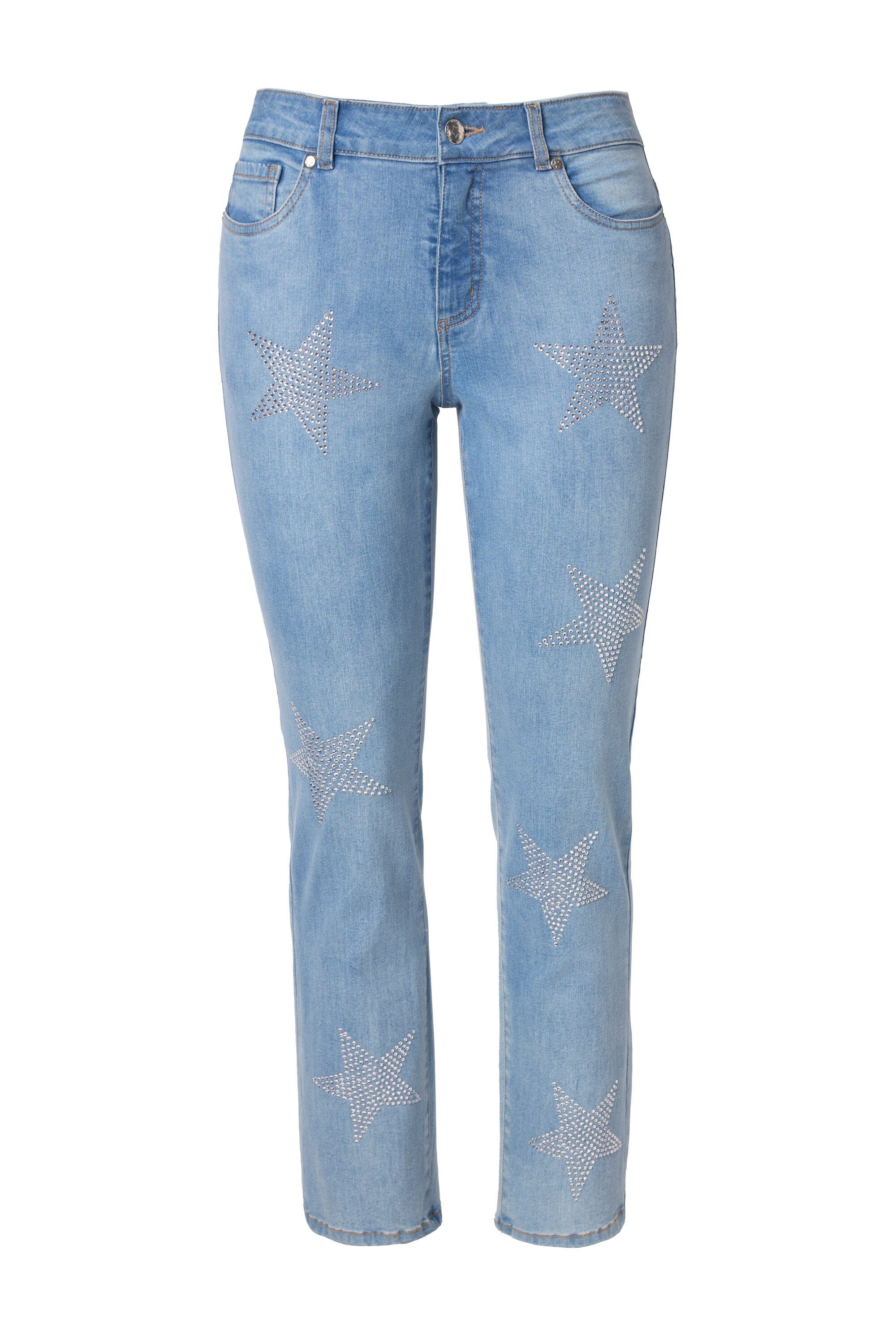 Angel of Style Regular-fit-Jeans Jeans Straight Fit Sterne 5-Pocket günstig online kaufen