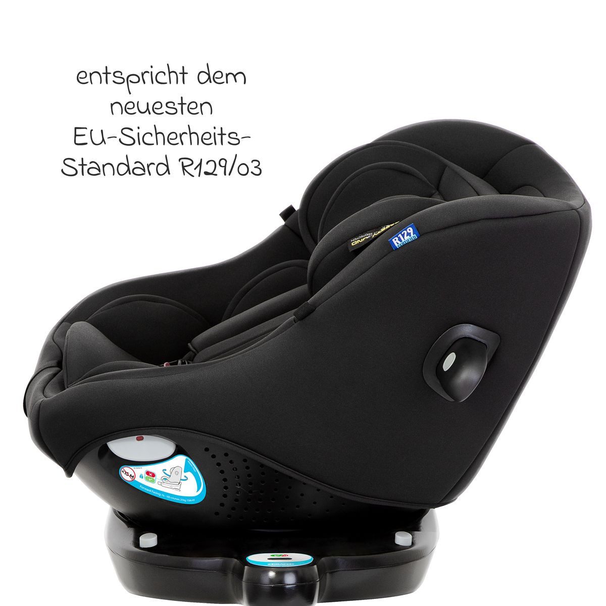 Graco Autokindersitz Turn2Me DLX i-Size - Midnight, Reboarder Kindersitz ab Geburt - 4 Jahre (40 cm - 105 cm) inkl. Isofix