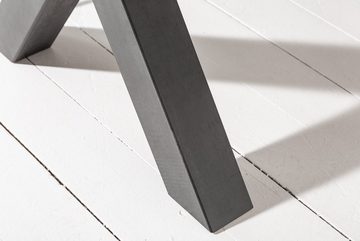 riess-ambiente Esstisch MONTREAL 140cm natur / schwarz (Einzelartikel, 1-St), Eiche-Holz-Design · X-Gestell · bis 6 Personen · Industrial