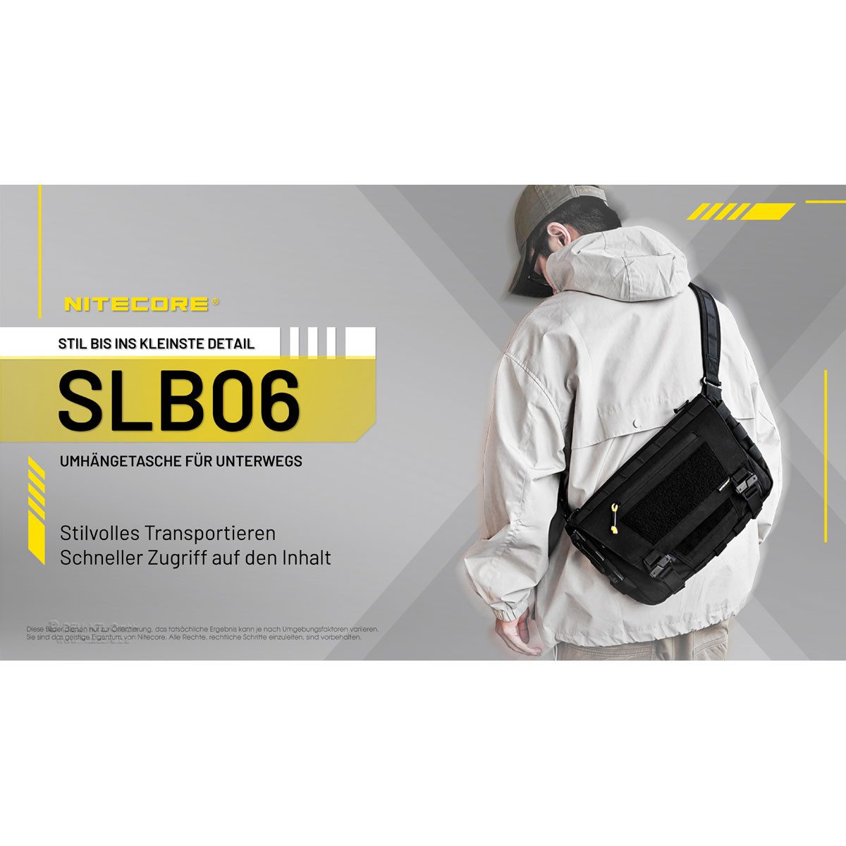 Nitecore Tragetasche SLB06 7 Liter - EDC-Slingbag