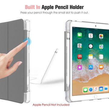 Fintie Tablet-Hülle Hülle mit Pencil Halter für iPad Air 10.5" 2019 (3. Generation) / iPad Pro 10.5" 2017 - Ultradünn Superleicht Schutzhülle mit transparenter Rückseite Abdeckung, Auto Sleep/Wake