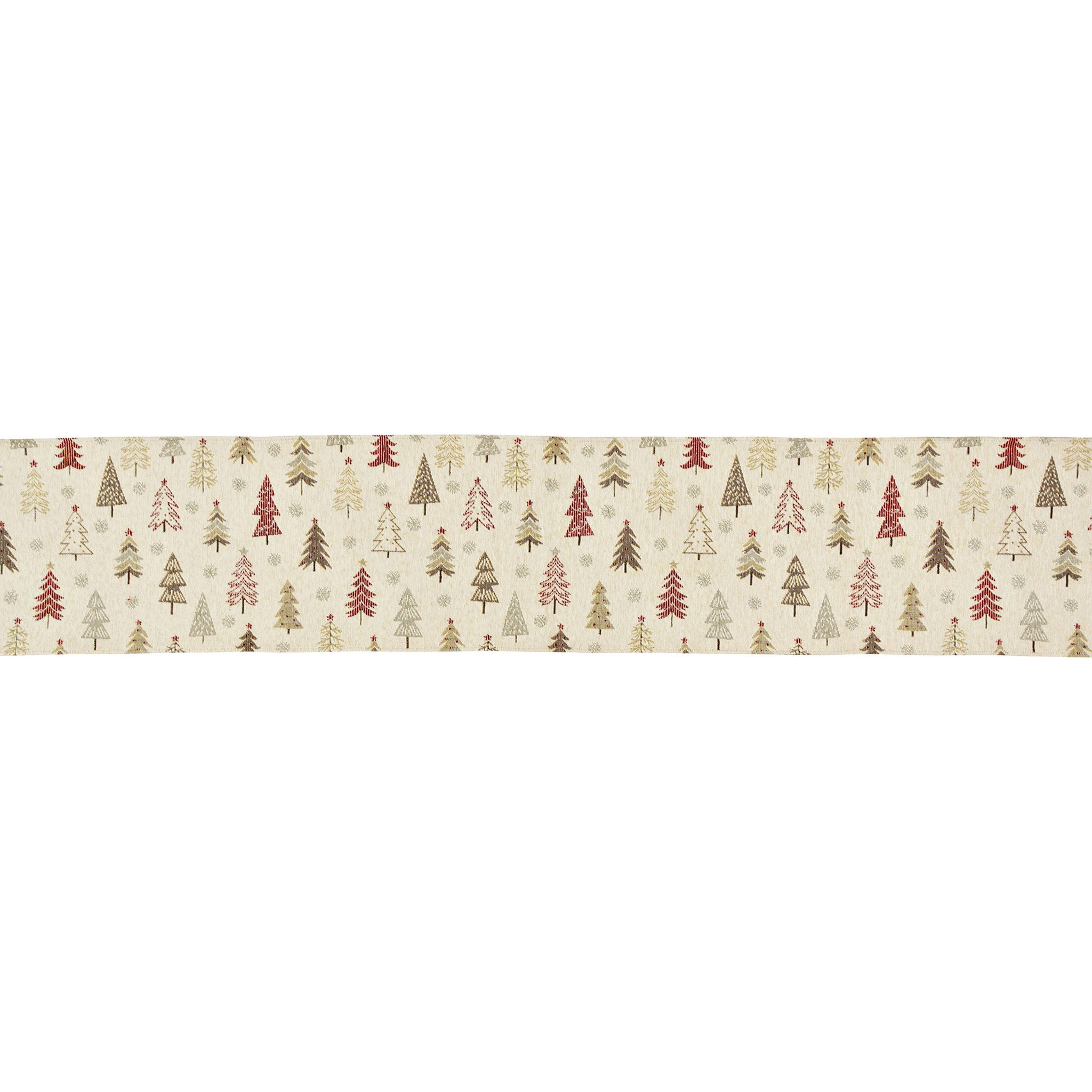 matches21 HOME & HOBBY Tischdecke Retro Weihnachtstischläufer Scandi Tannen günstig online kaufen