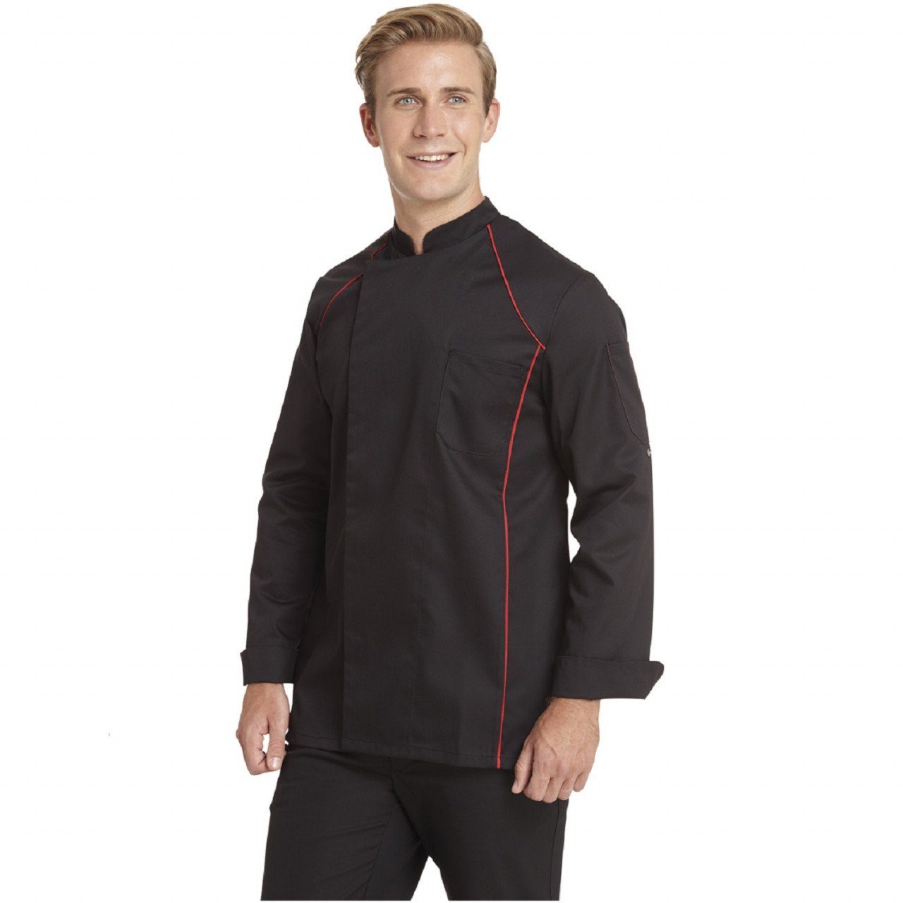Arbeitsjacke Leiber Kochjacke schwarz, 12/2524
