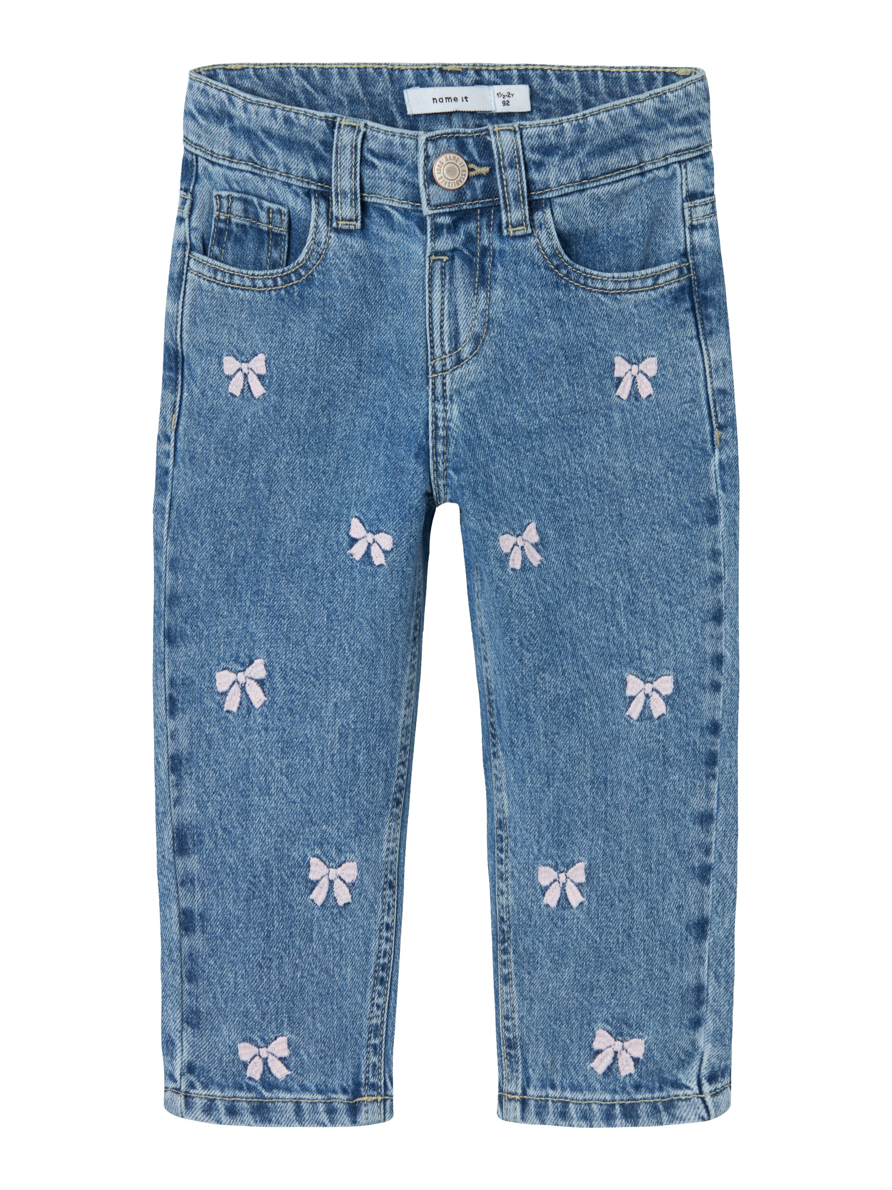 Mom-Jeans NMFBELLA MOM EMB JEANS 3285-BE NOOS