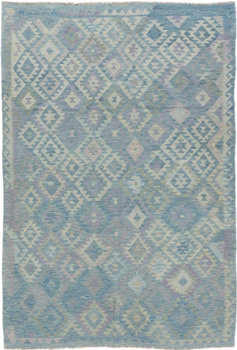 Orientteppich Kelim Afghan 201x291 Handgewebter Orientteppich, Nain Trading, rechteckig, Höhe: 3 mm