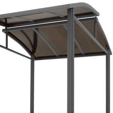 tectake Pavillon Asado, mit 3 Seitenteilen, (Komplettset), robuste Oberfläche