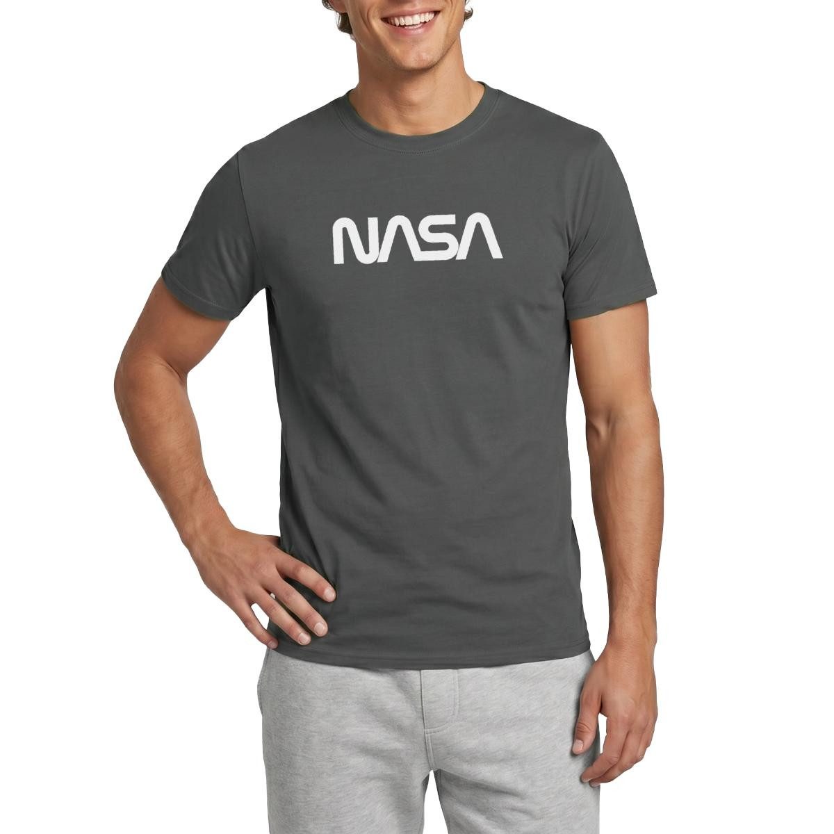 Spreadshirt T-Shirt NASA Logo Männer T-Shirt (1-tlg)