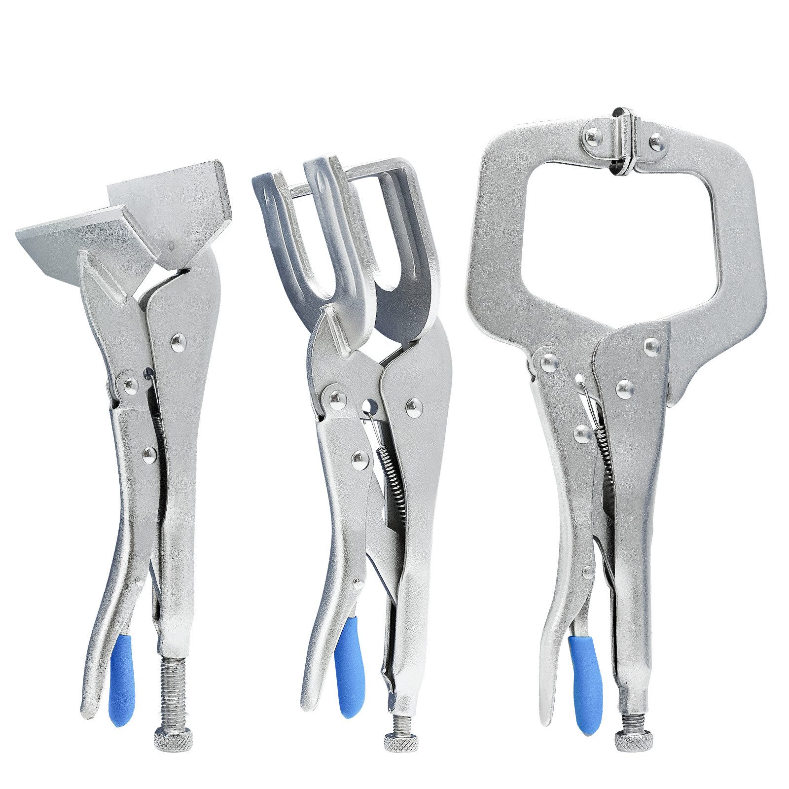 CCLIFE Feuerzange 3 tlg Schweißer Gripzangensatz Schweißen Karosserie Gripzange