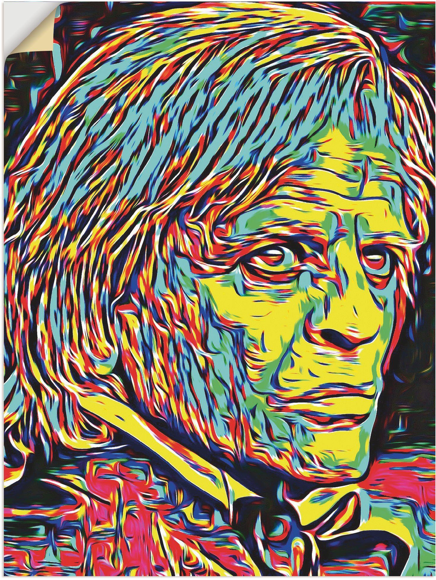 Kinski, Stars versch. Leinwandbild, in Größen Wandbild Wandaufkleber Poster oder (1 Alubild, Artland als St),