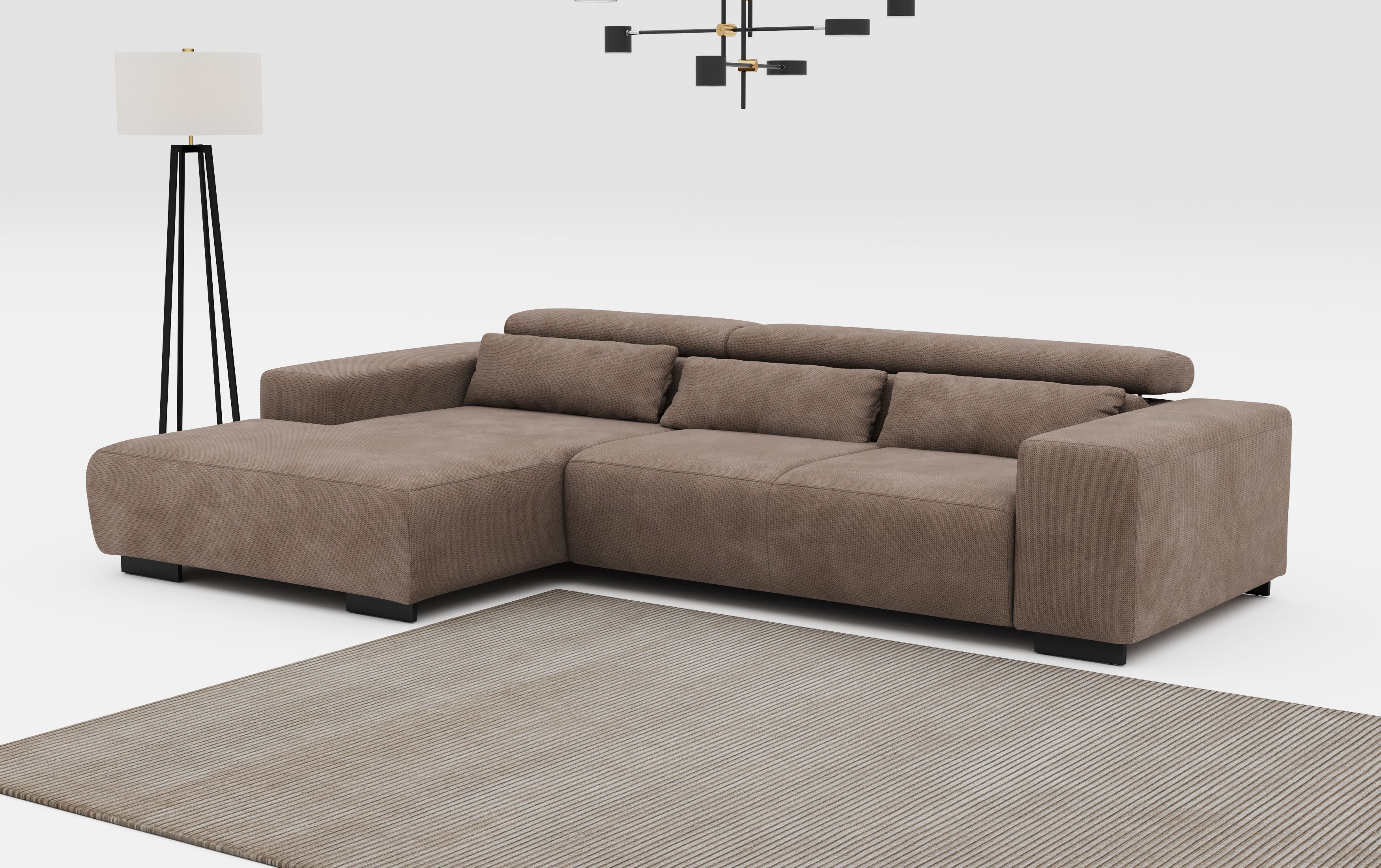COTTA Ecksofa Side L-Form, mit Kopfteilverstellung günstig online kaufen