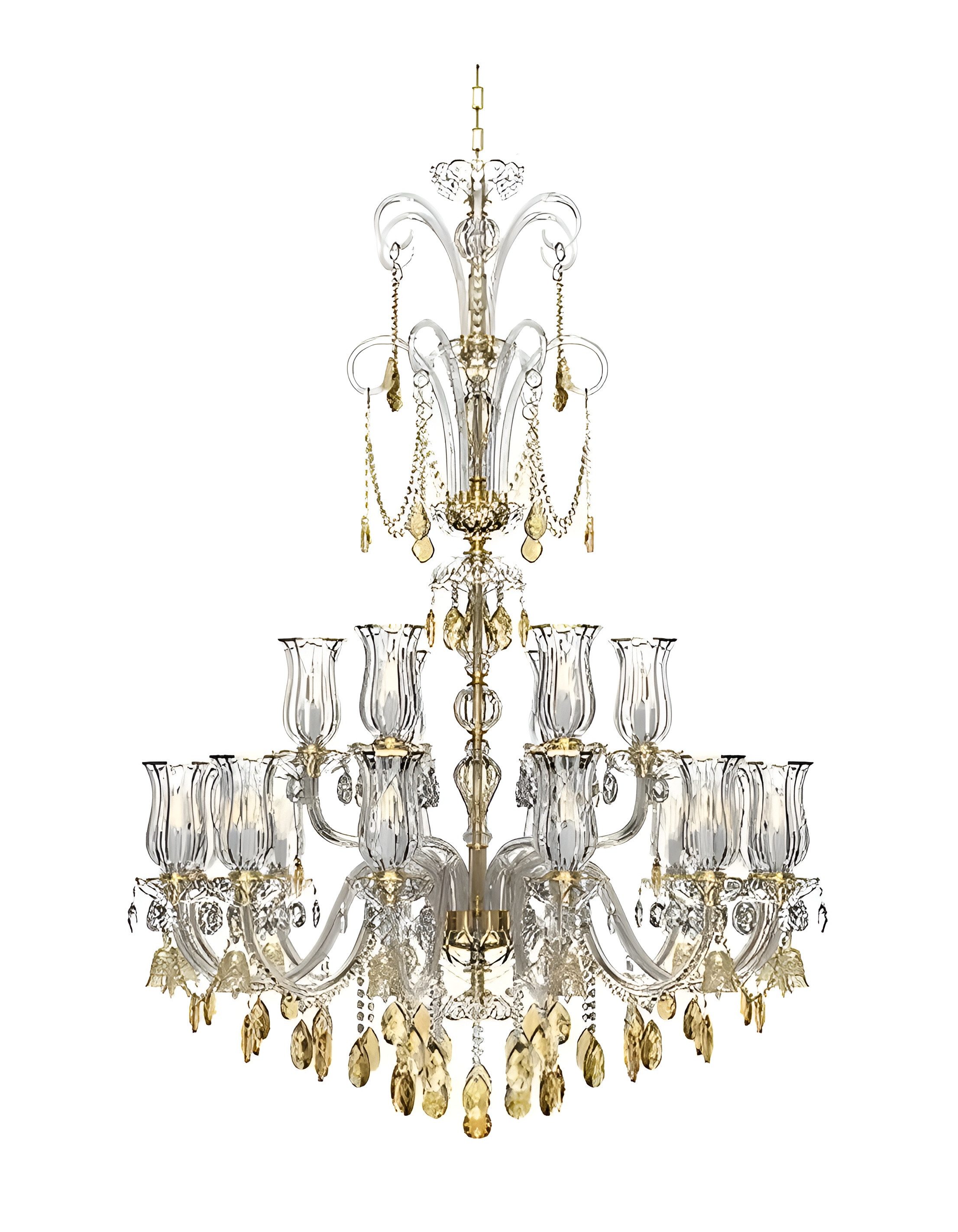 Xlmoebel Люстры Designer Goldene Lichtlüster Deckenleuchte Wohnbereich Hängelampe, Keine Funktionen, Hergestellt in Europa