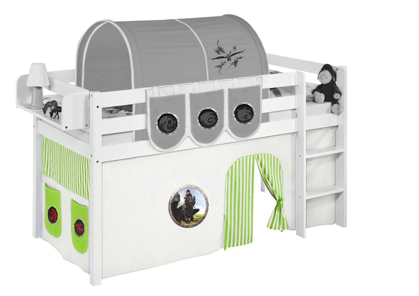 Lilokids Bettvorhang DRAGONS Bettvorhang für Hochbett & Etagenbett