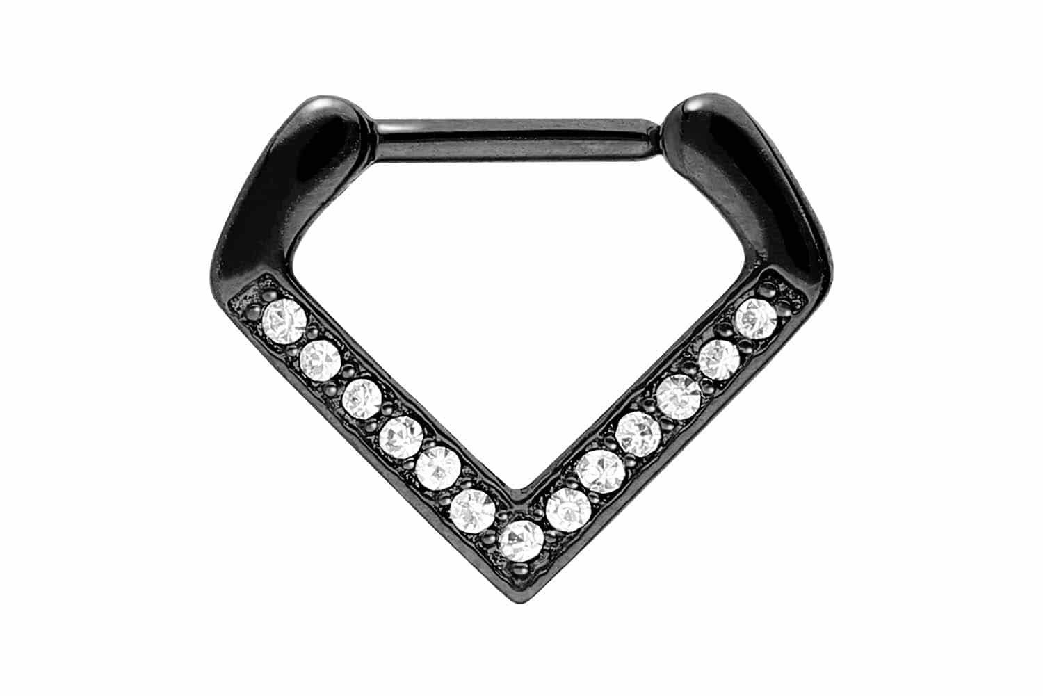 PIERCINGLINE Nasenpiercing Chirurgenstahl Clicker KRISTALLE + günstig online kaufen