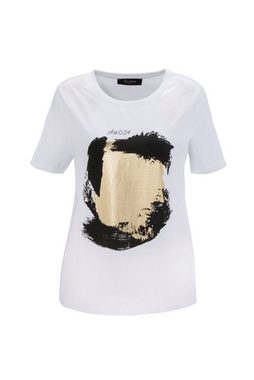 Aniston CASUAL T-Shirt mit goldfarbenem Foliendruck verzierter Frontprint - NEUE KOLLEKTION
