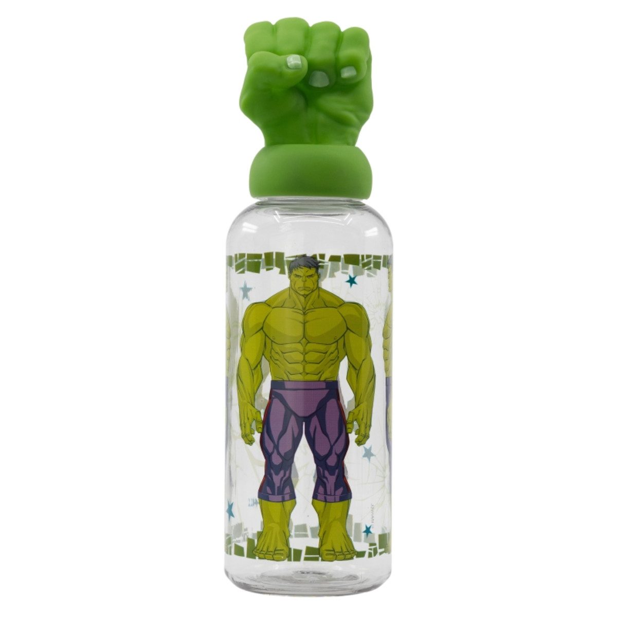 The AVENGERS Trinkflasche Hulk Trinkbecher 3D Kinderbecher & Strohhalmbecher 360 ml