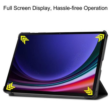 Lobwerk Tablet-Hülle Schutzhülle für Samsung Tab S9 2023 SM-X710 SM-X716 11 Zoll, Wake & Sleep Funktion, Sturzdämpfung, Aufstellfunktion