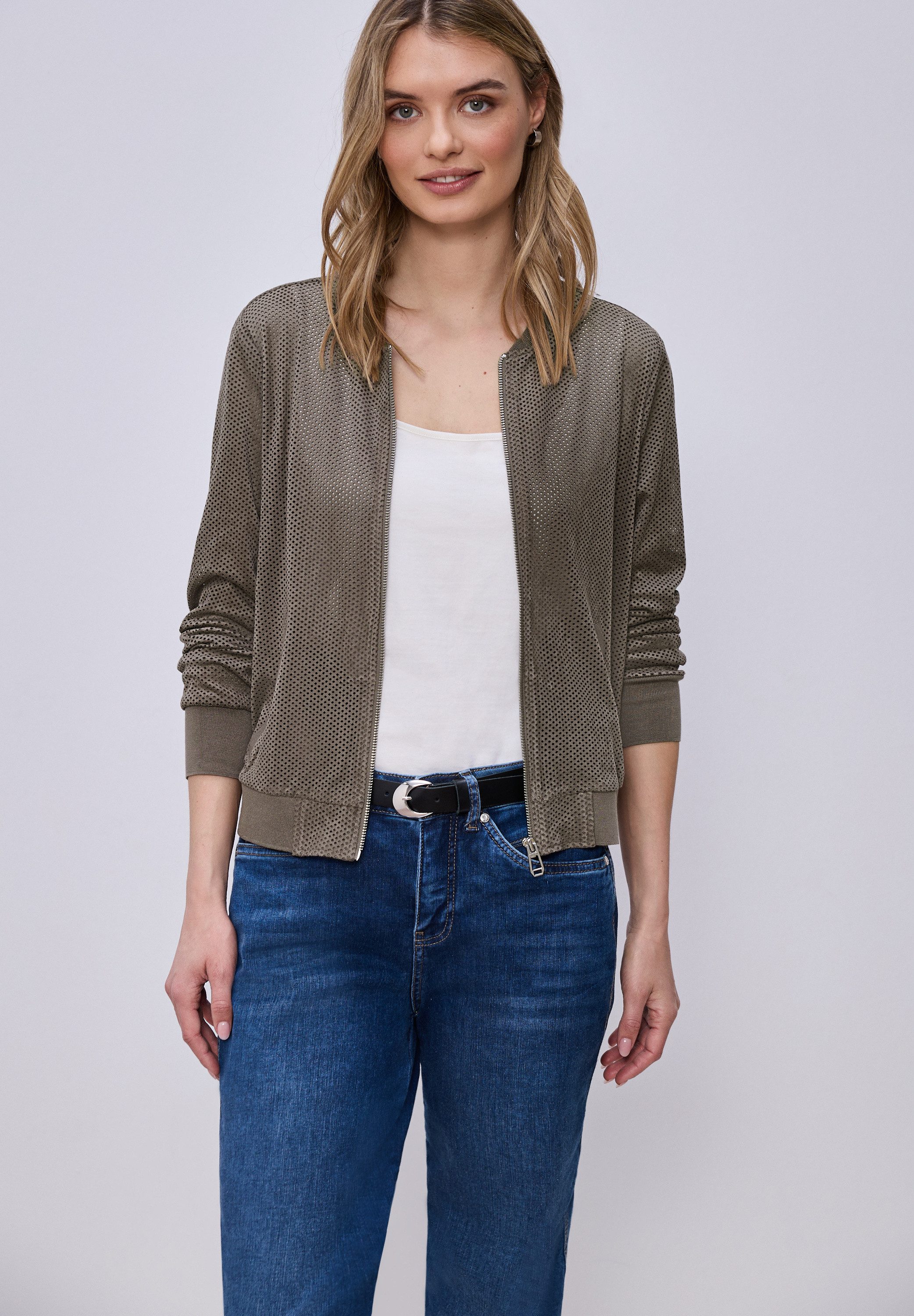 STREET ONE Kurzjacke Rundhalsausschnitt