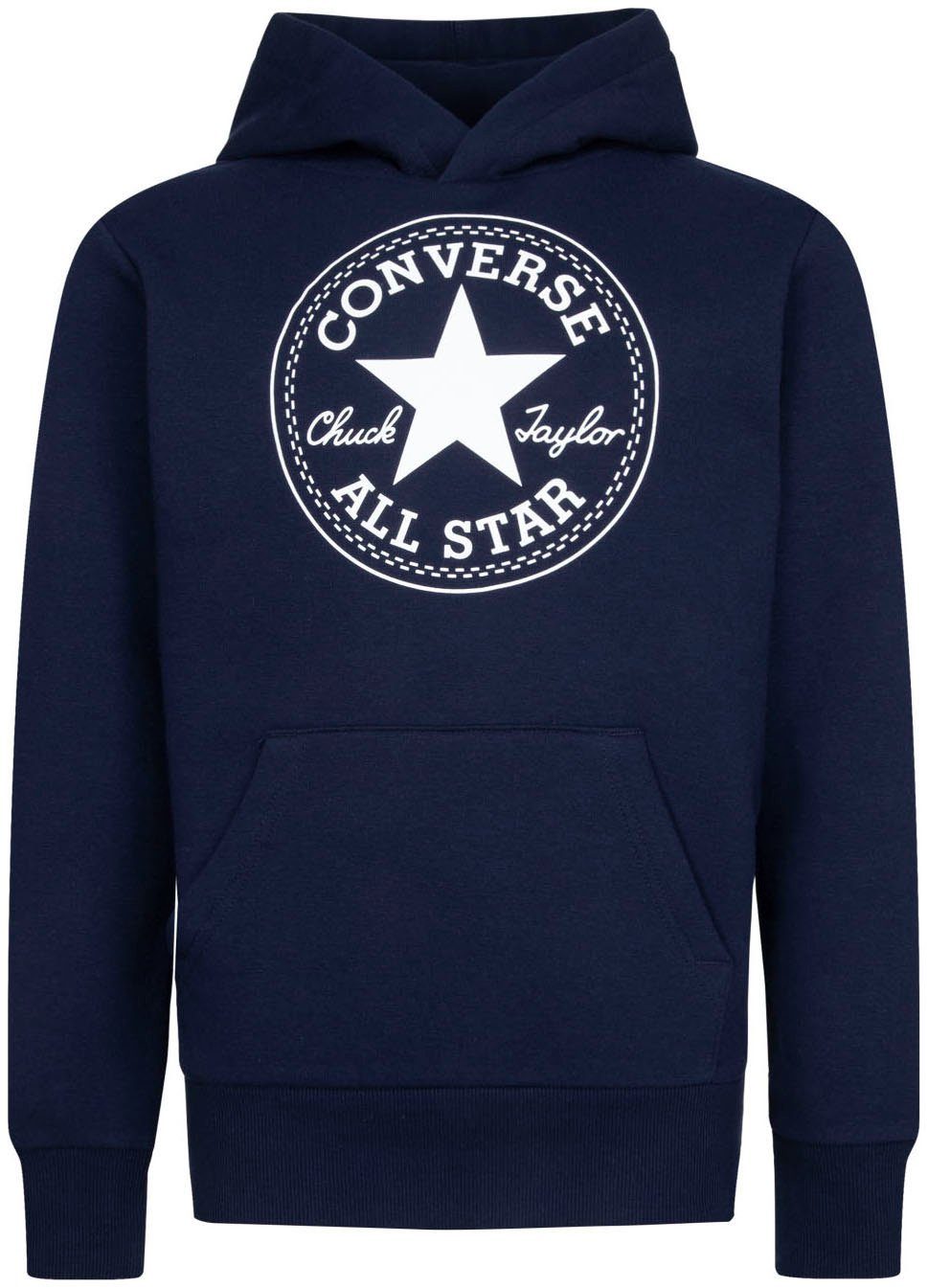 Converse Kapuzensweatshirt für Kinder, Converse Markenlabel auf der Brust