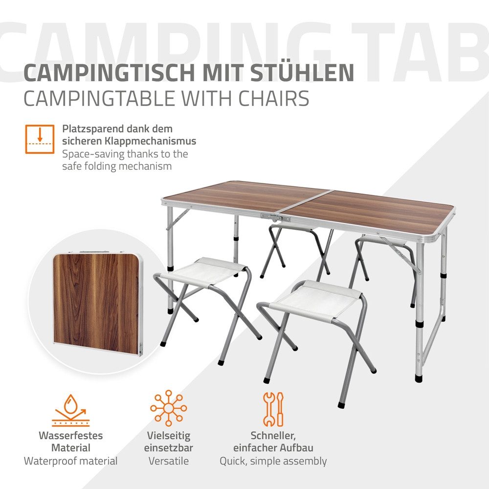 ECD Germany Campingtisch Gartentisch aus Aluminium günstig online kaufen