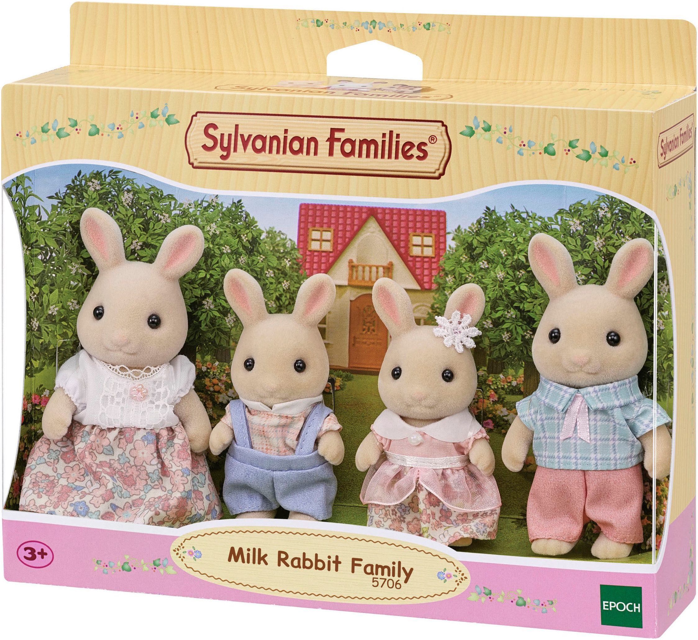 Sylvanian Families Spielfigur Spielset Milchhasen Familie (5706)