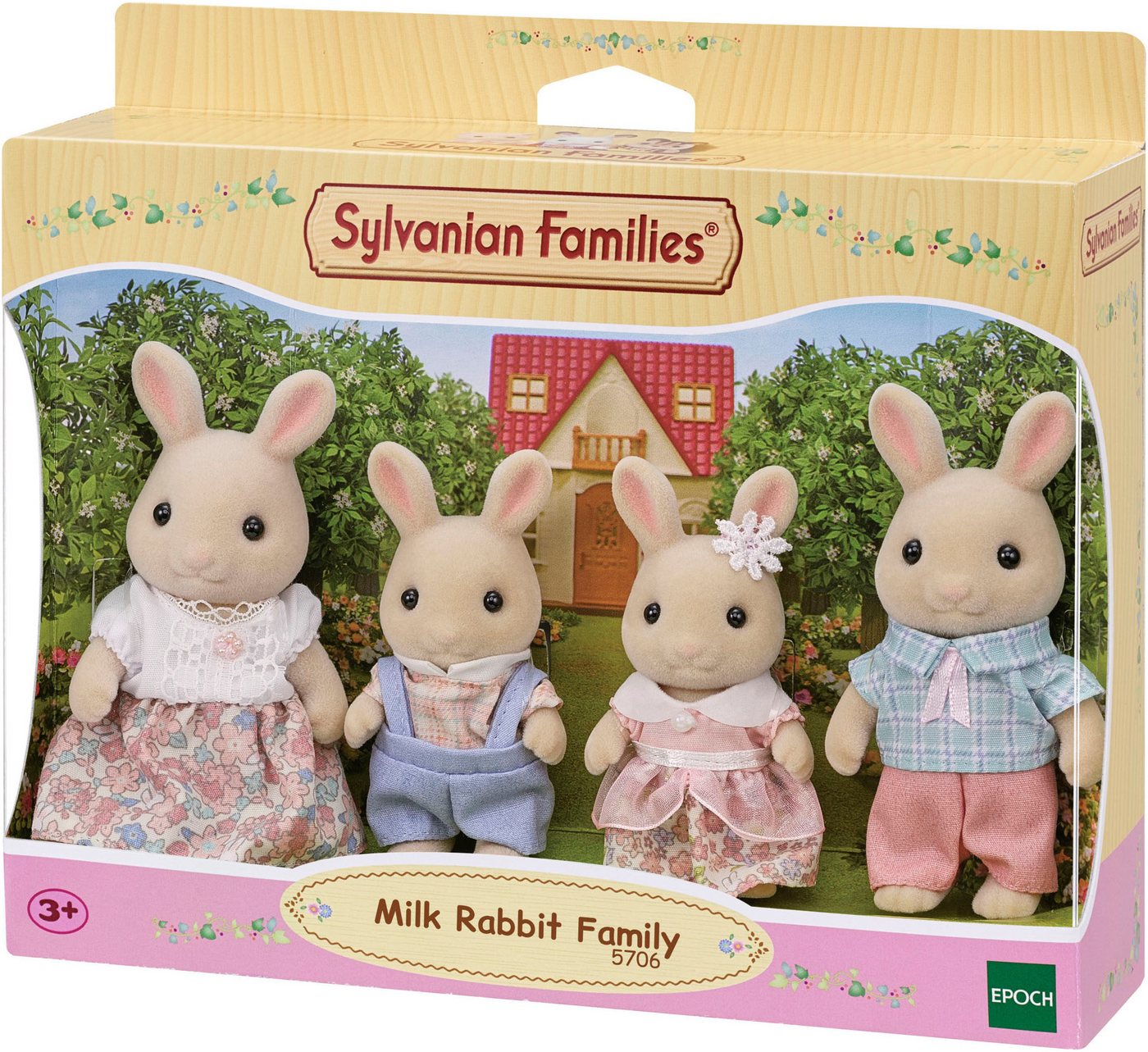 Sylvanian Families Spielfigur Spielset Milchhasen Familie (5706)