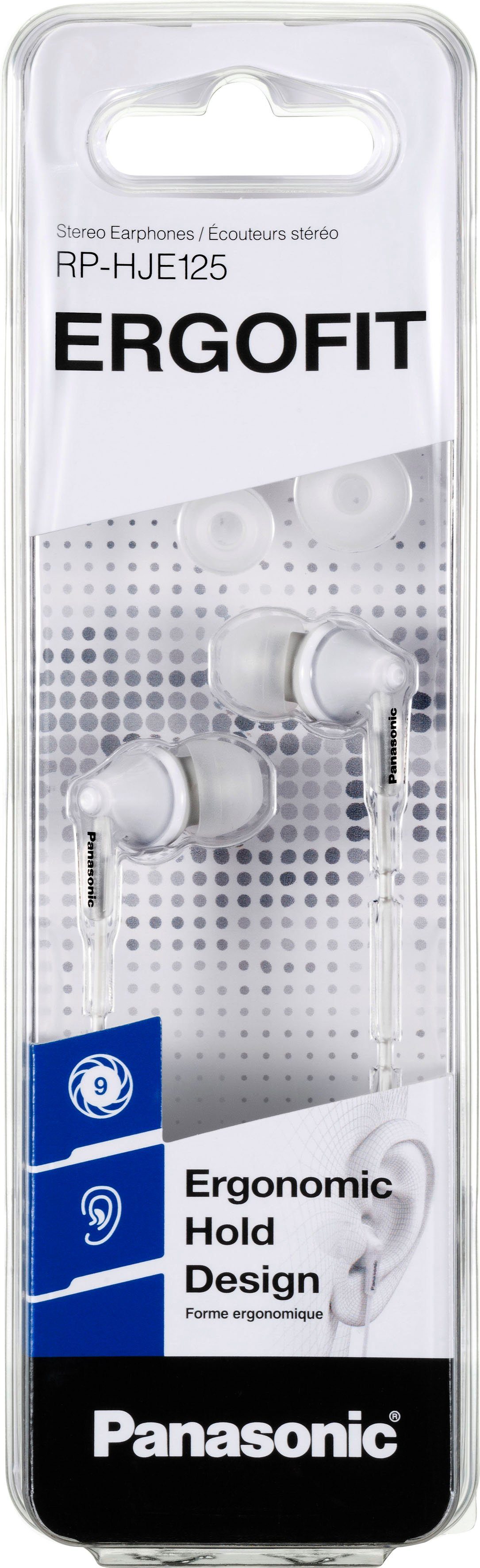 weiß In-Ear-Kopfhörer Panasonic RP-HJE125