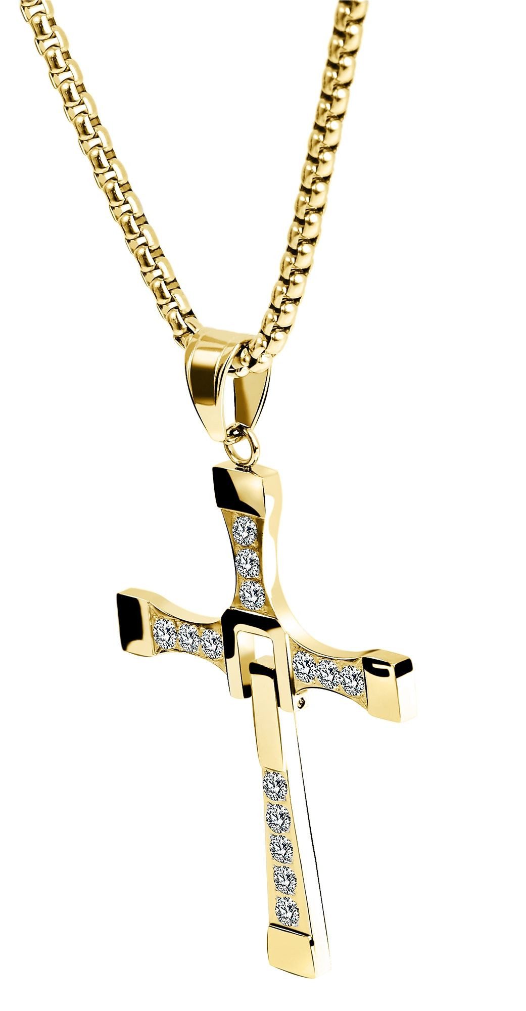 AKZENT Kette mit Anhänger Kless Edelstahl silber Damen wasserfest günstig online kaufen