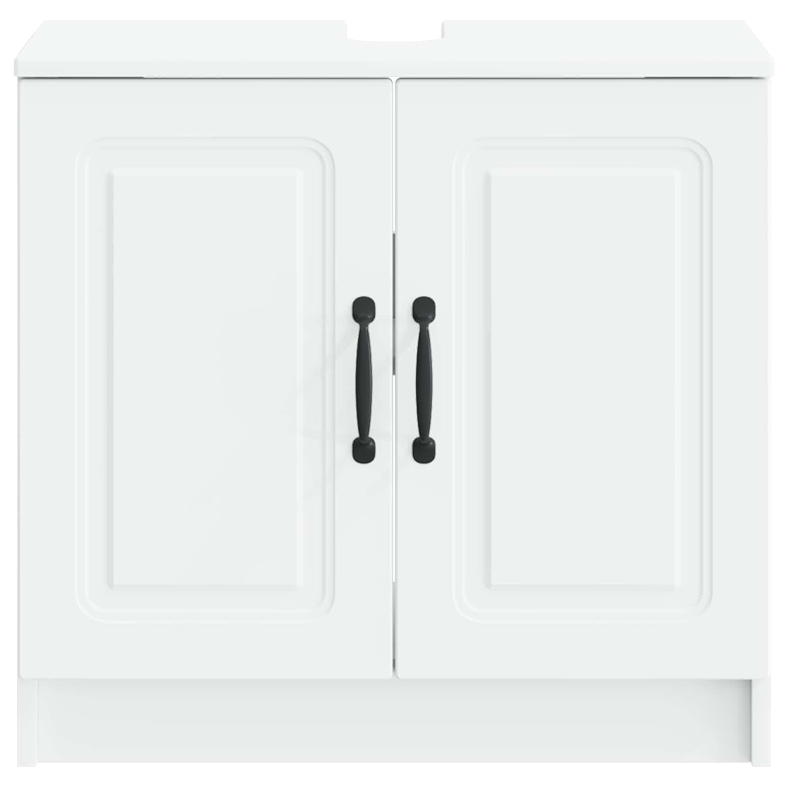 vidaXL Badezimmer-Set Waschbeckenschrank UTRECHT Weiß 59,5 x 31,5 x 59 cm – Bild 4 von 5