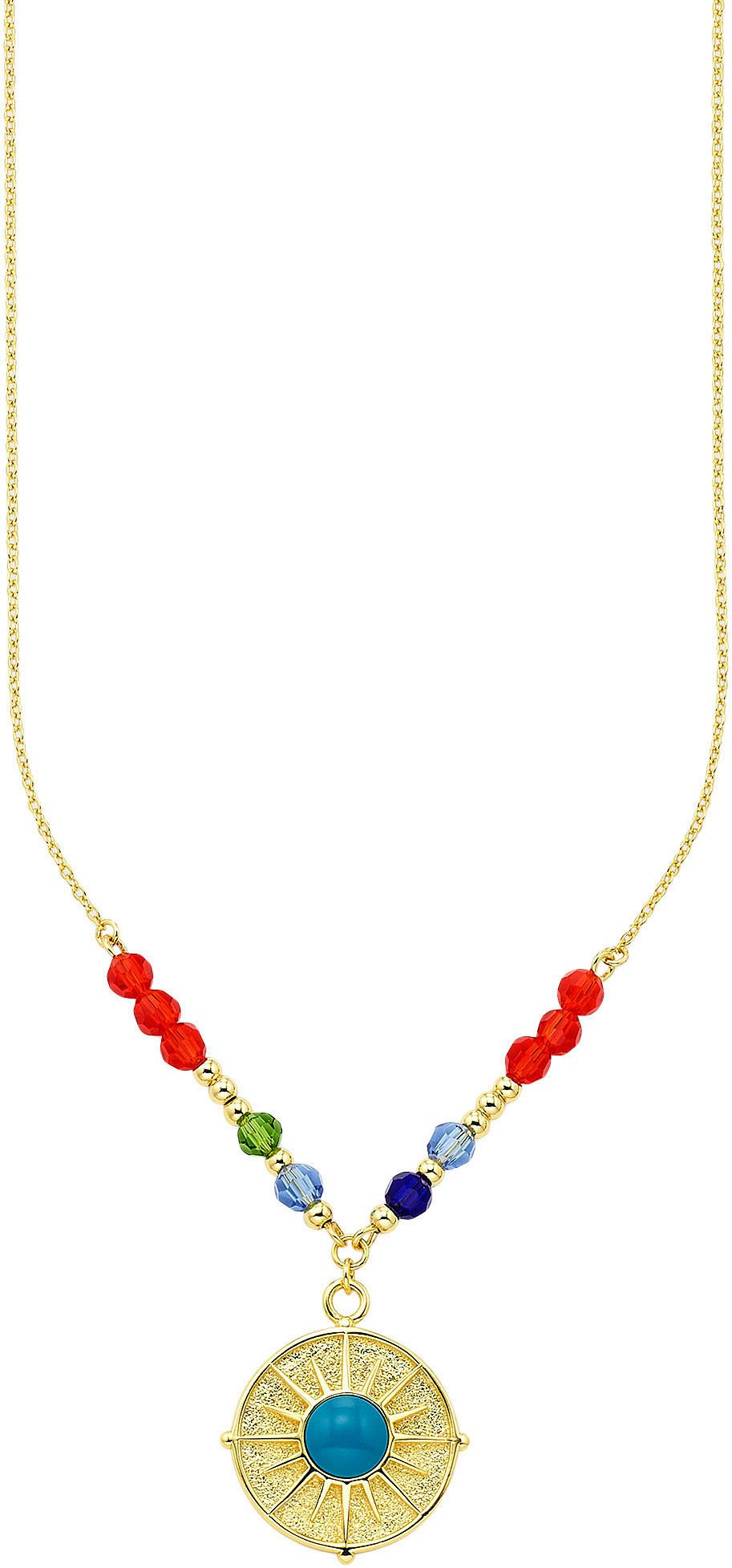 Aniston JEWELRY & WATCHES Kette mit Anhänger Schmuck Geschenk Silber 925 Halskette mit Anhänger und bunten Steinen, mit Zirkonia (synth), Glasstein. € 96,99