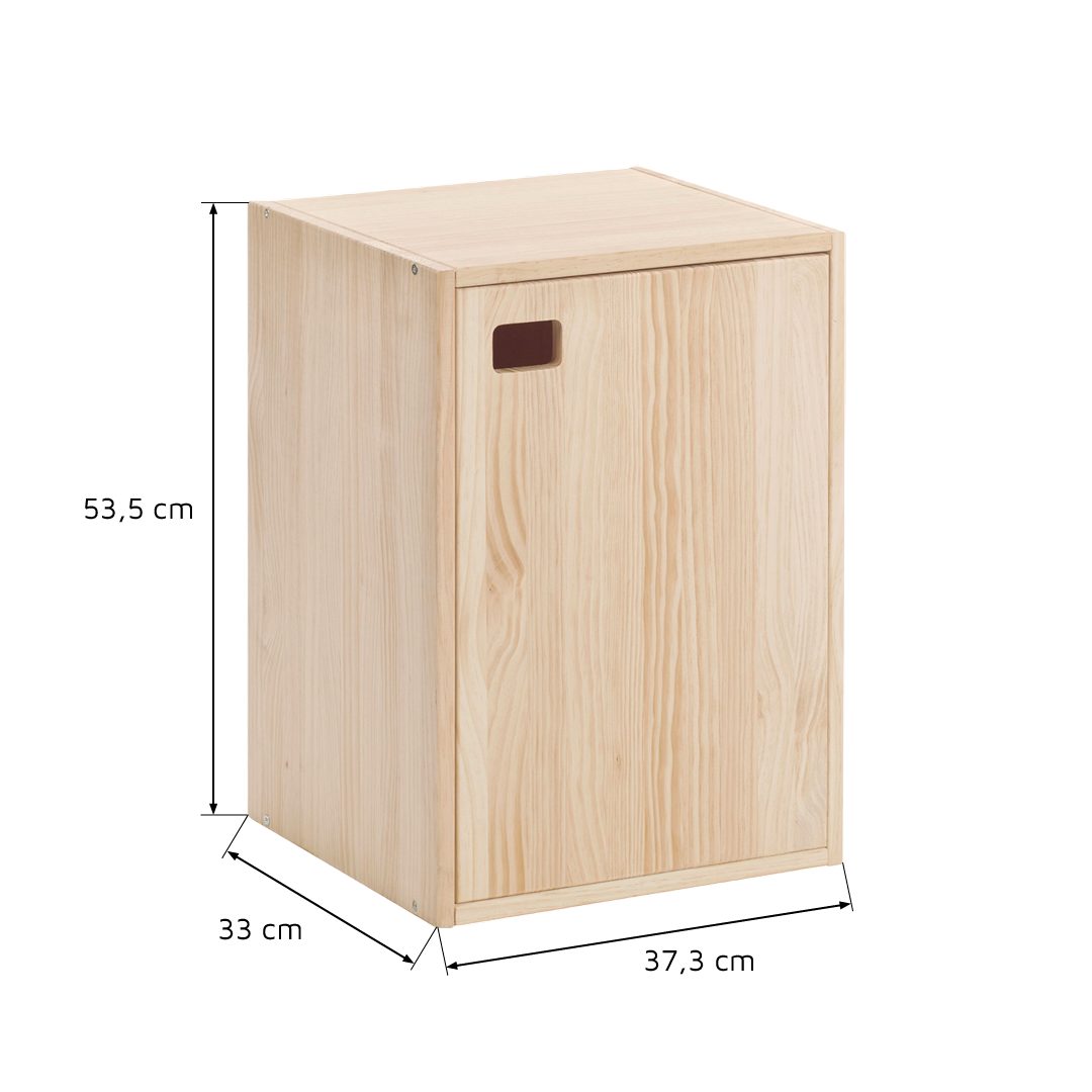 Beistellschrank - Astigarraga Dinamic, Türen Kit Sideboard Kommode, Line mit Vollholz-Beistellschrank