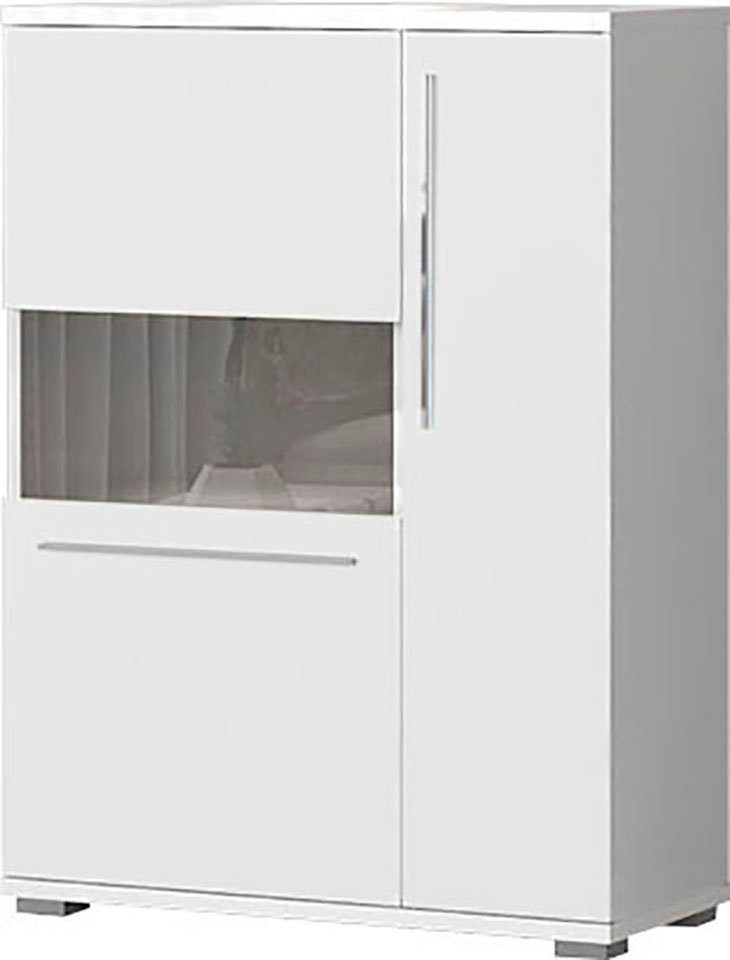 Places of Style Highboard "Piano Vitrine", (H/B/T): 123/90/40,2cm), UV lack günstig online kaufen