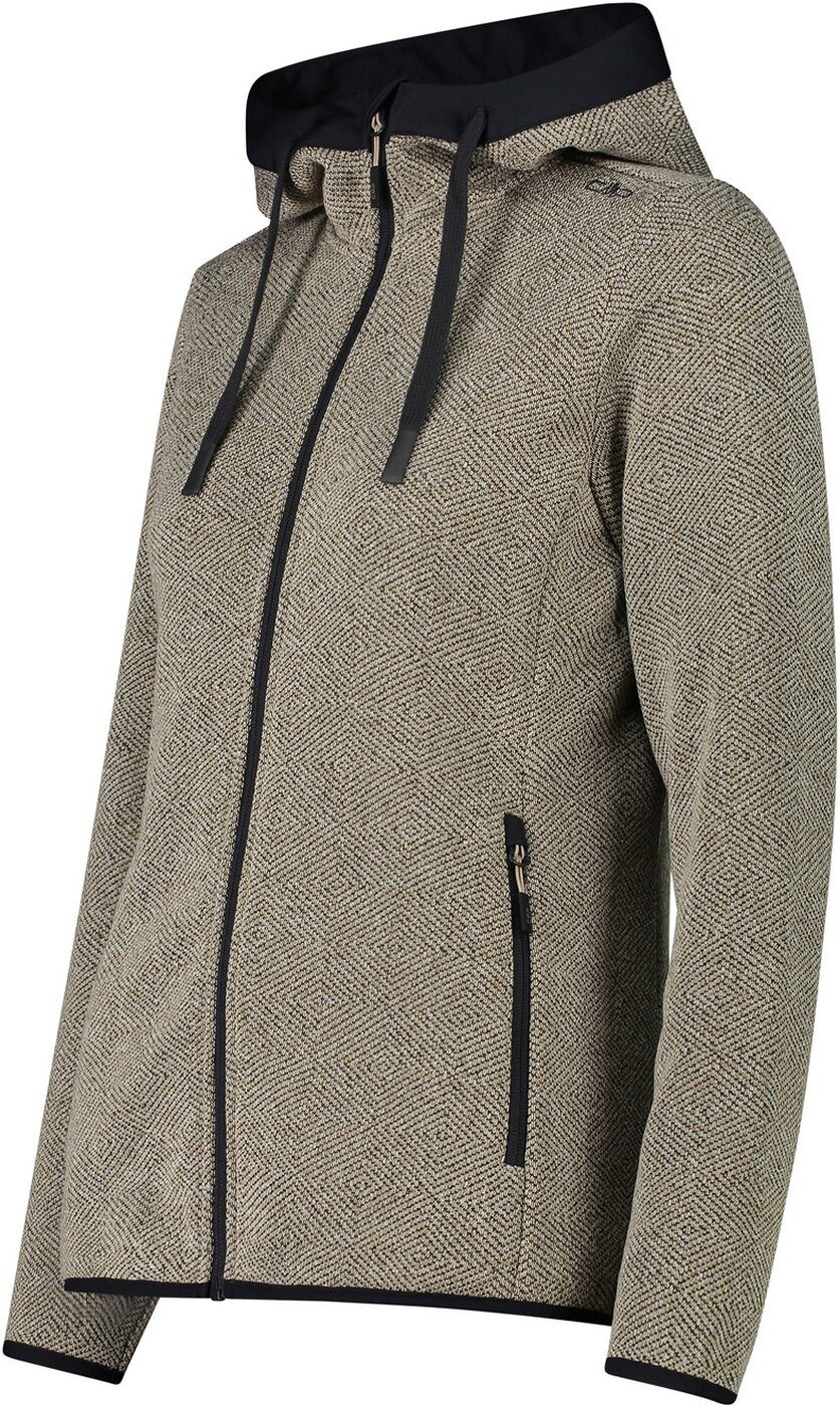 CMP Tanktop WOMAN JACKET FIX HOOD SABBIA