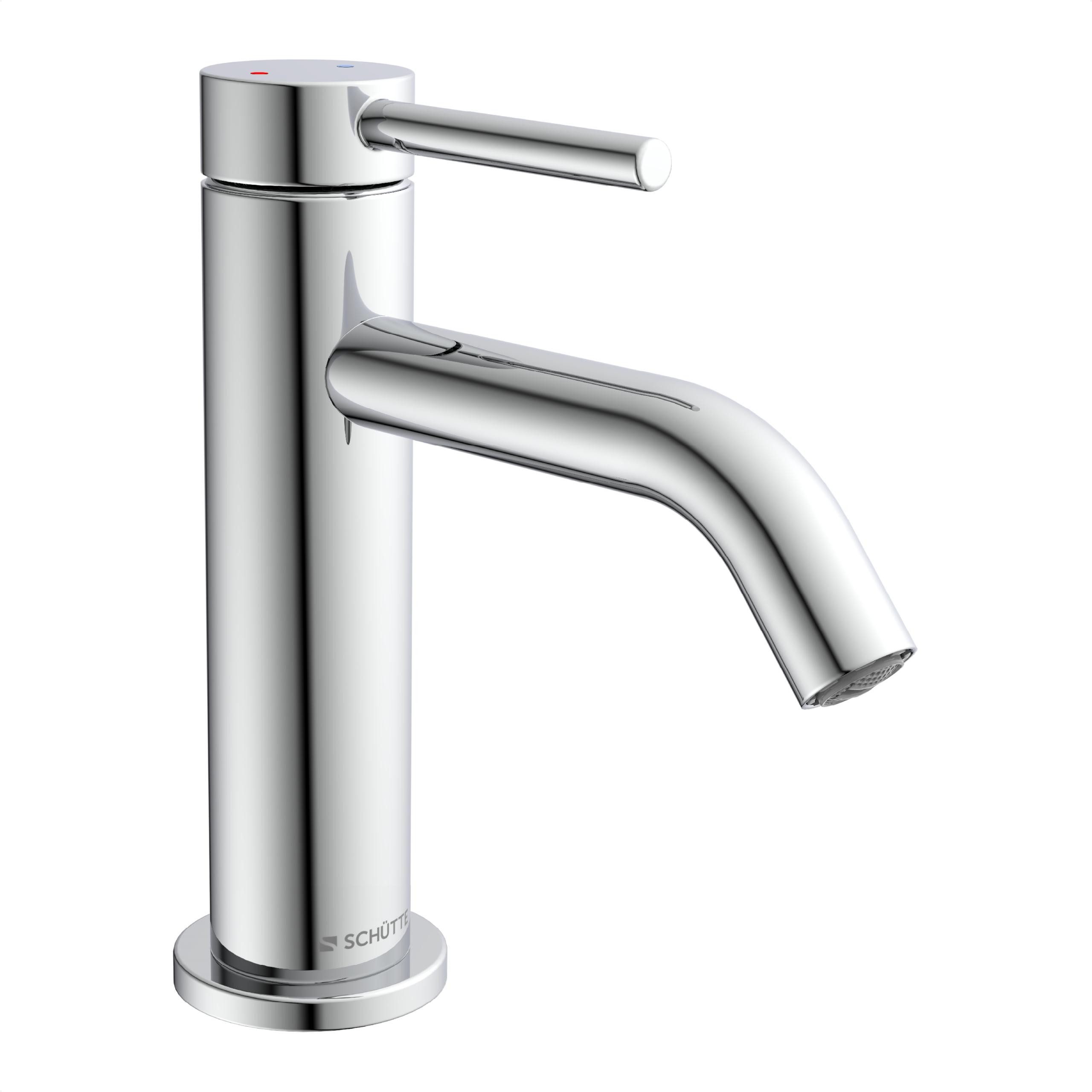 Schütte Waschtischarmatur BARI chrom Kartusche, Marken-Mischdüse, Flexschlä günstig online kaufen