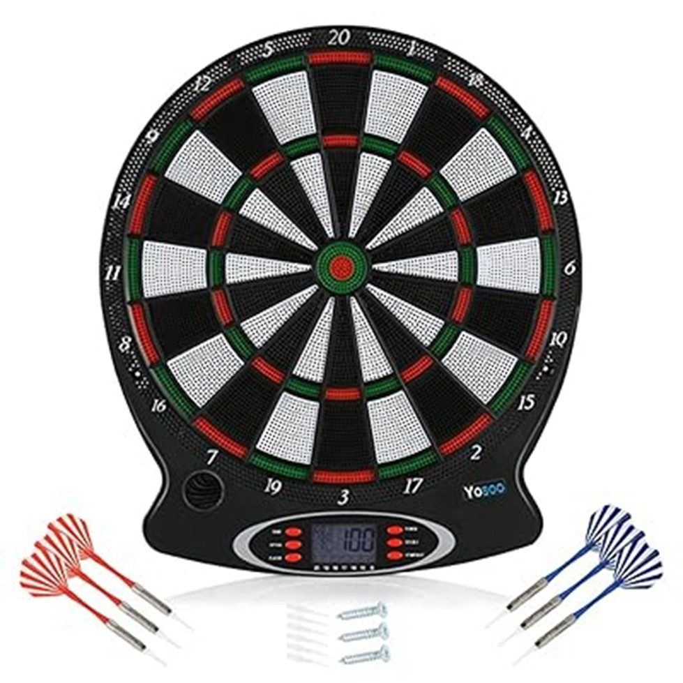 Dartscheibe Elektronisch Set mit LCD-Display-6 Softdarts für 8 Spieler
