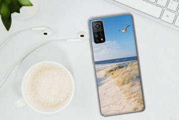 MuchoWow Handyhülle Düne - Möwe - Strand - Meer - Sonne, Phone Case, Handyhülle Xiaomi Mi 10T, Silikon, Schutzhülle