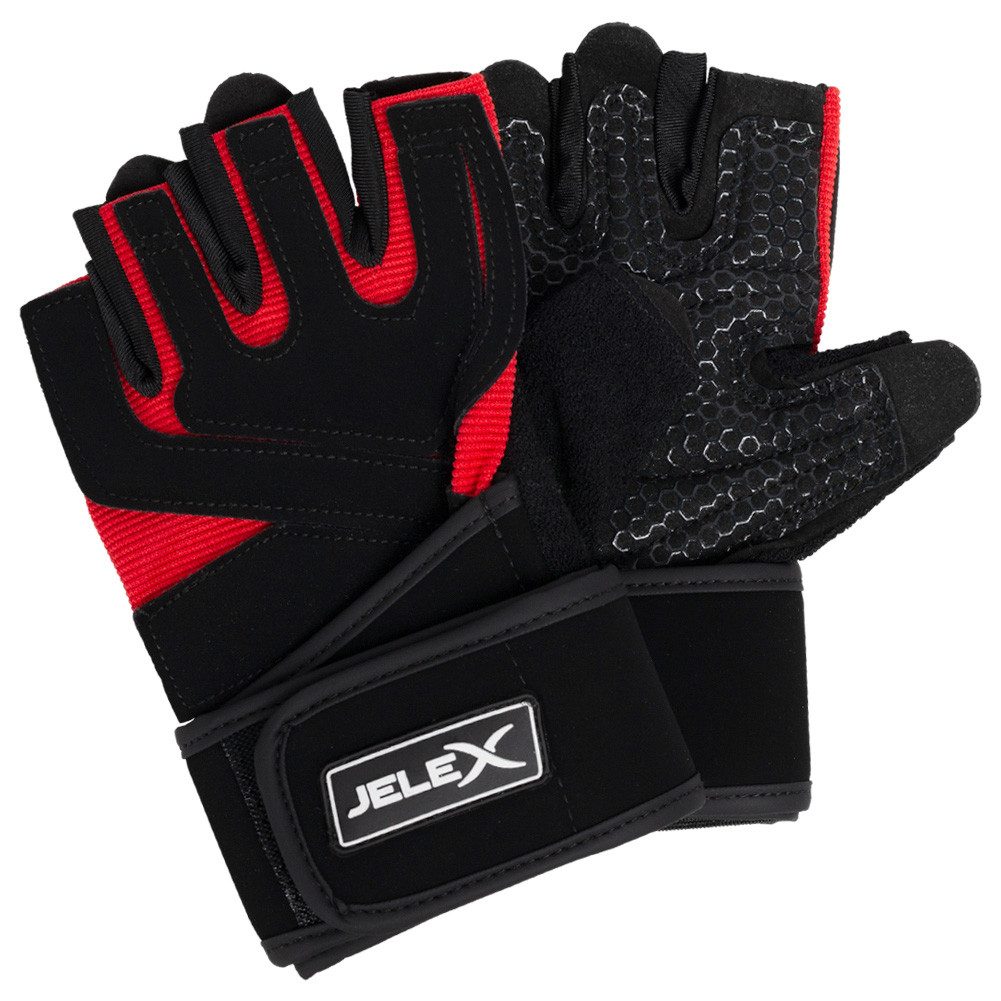 JELEX Trainingshandschuhe Power Premium gepolsterte Trainingshandschuhe leicht gepolsterte Handflächen und genoppte Struktur