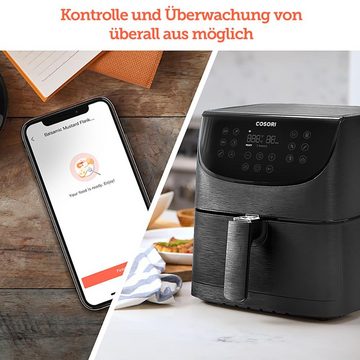 Cosori Heißluftfritteuse Spezial Edition, App-Steuerbar, 5.5L XXL, 1700 W