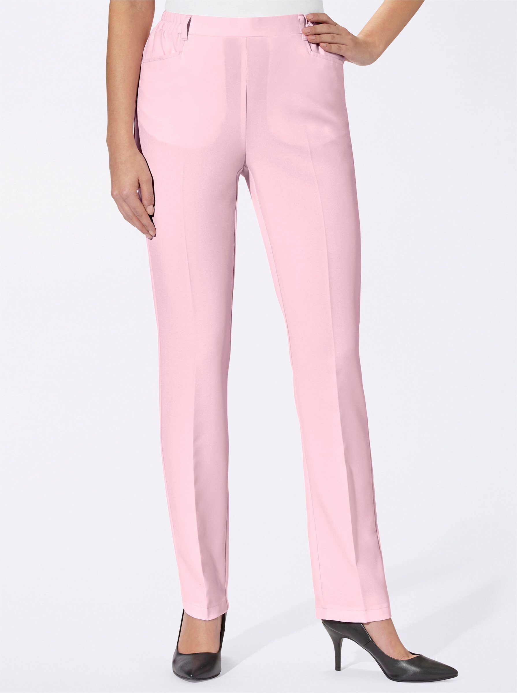 Sieh an! Jerseyhose Bügelfaltenhose Innenbeinlänge ca. günstig online kaufen