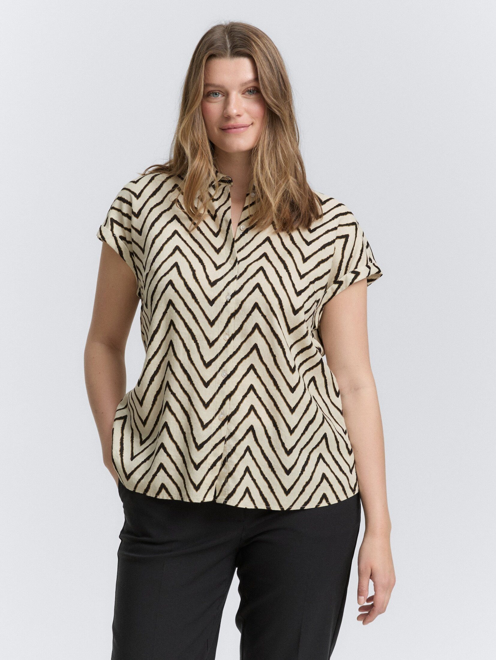 TOM TAILOR PLUS Kurzarmbluse Plus Size günstig online kaufen
