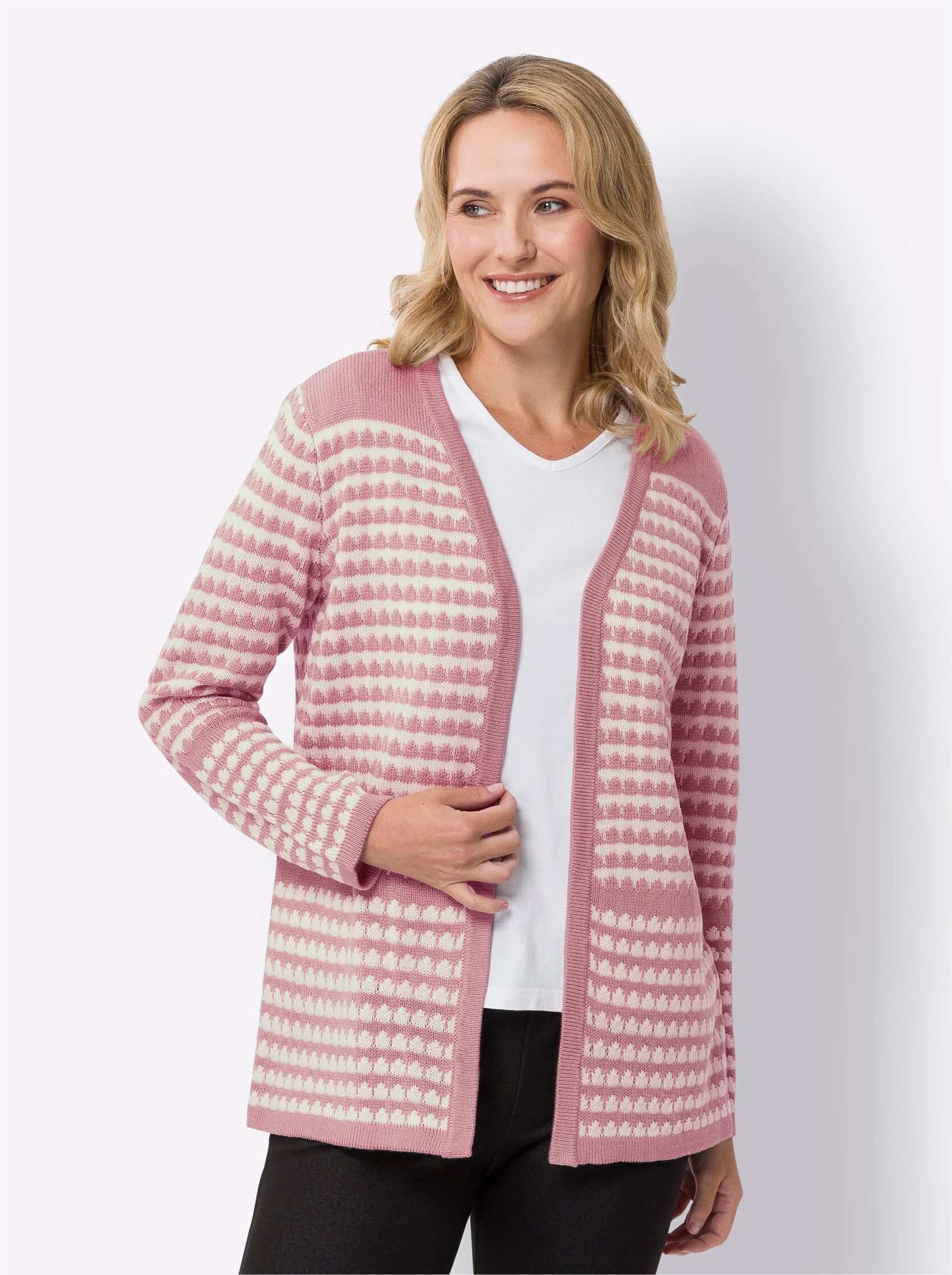 Sieh an! Strickjacke Longstrickjacke . günstig online kaufen