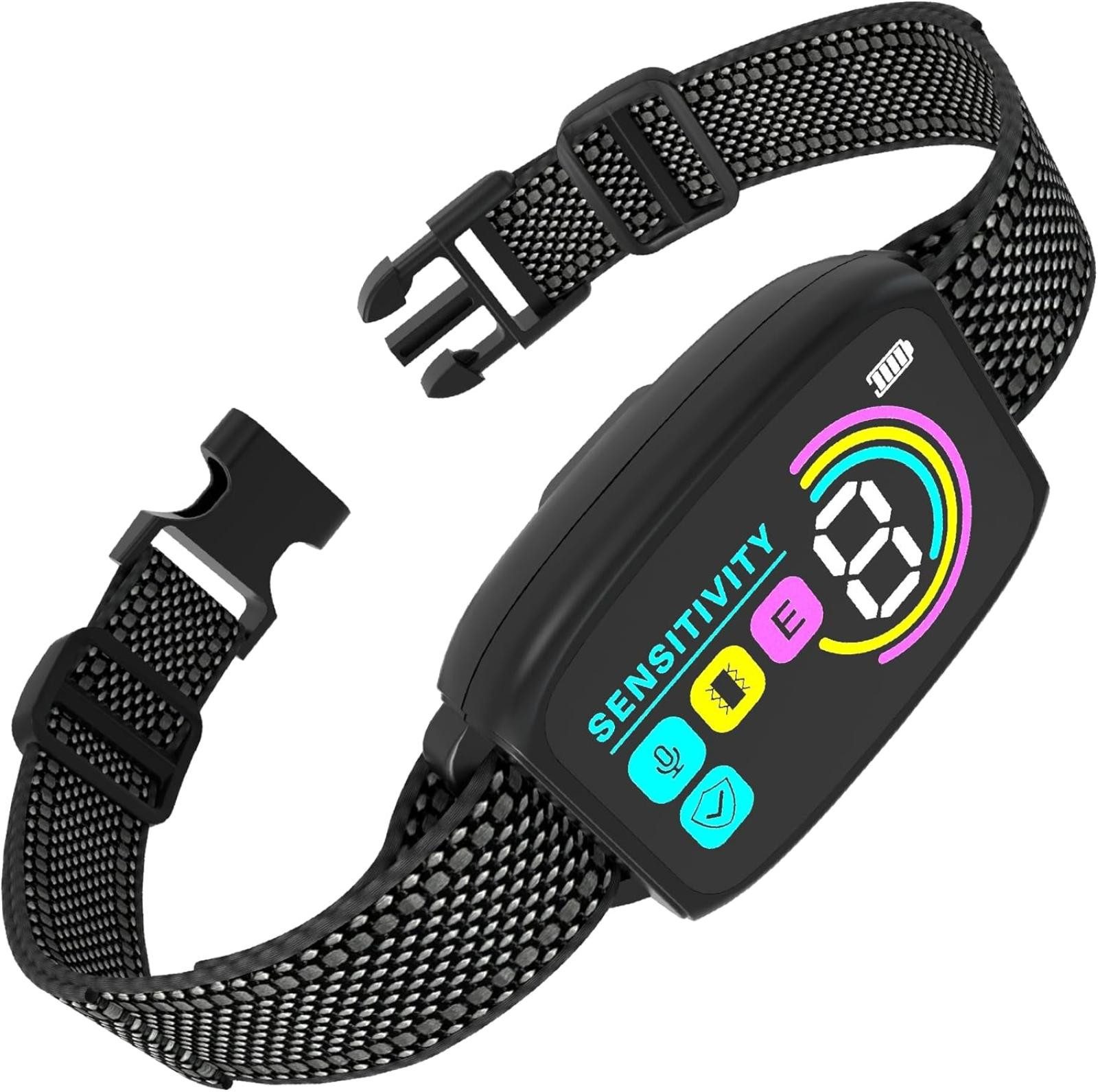 FELIXLEO Hundepfeife Meloive Hunde Anti-Bell-Halsband 8 Stufen Intelligente Erkennung., (1-St)