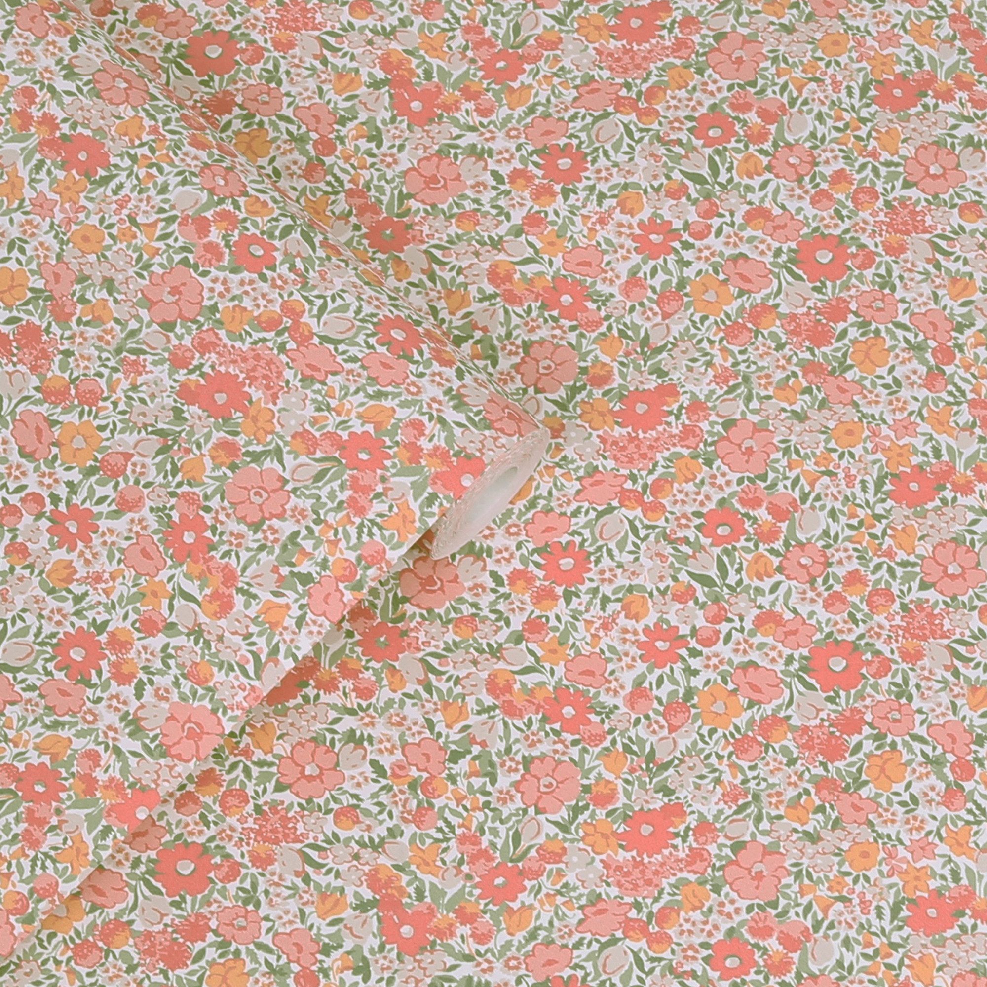 LAURA ASHLEY Vliestapete Loveston, glatt, geblümt, (1 St), 10mx52cm (ca. 5m2)