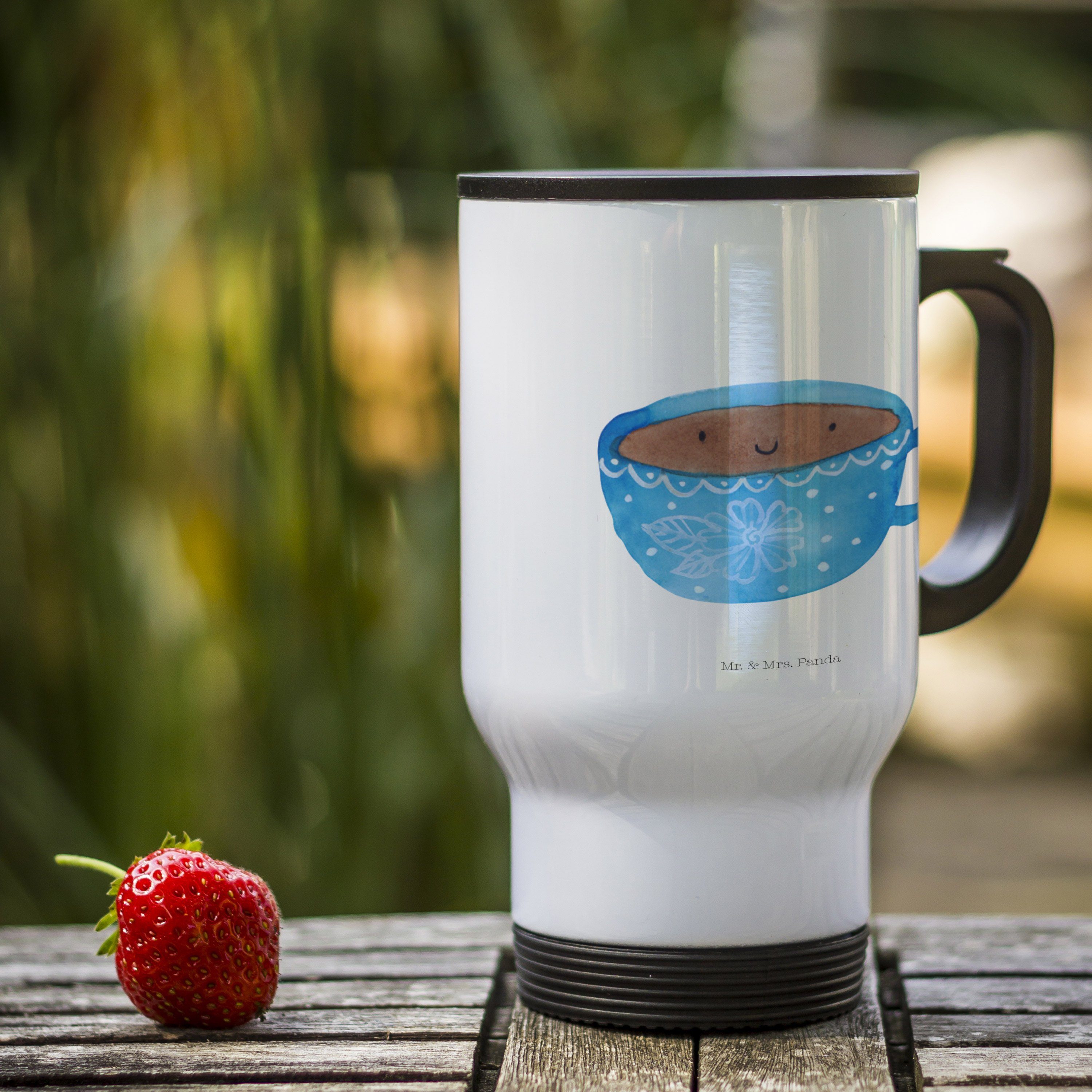 Mr. & Mrs. Panda Thermobecher Kaffee Tasse, thermosbecher, Weiß, Liebe, Thermobecher To Go, Geschma, Edelstahl, edelstahl isolierbecher Thermobecher Für Kaffee Liebe