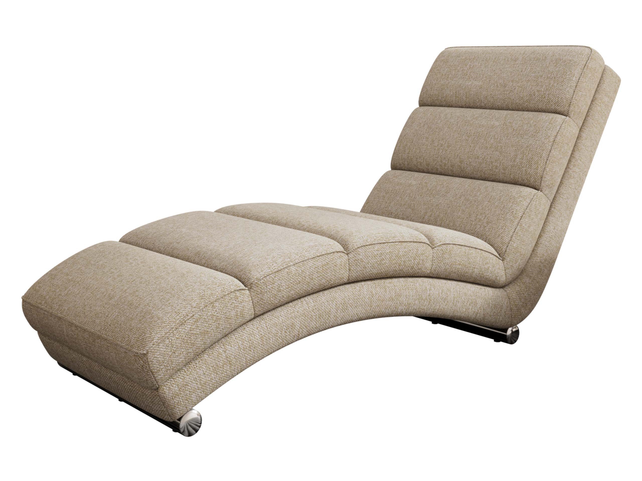 MIRJAN24 Sessel Holiday, mit verchromte Füße, 180x62x84 cm