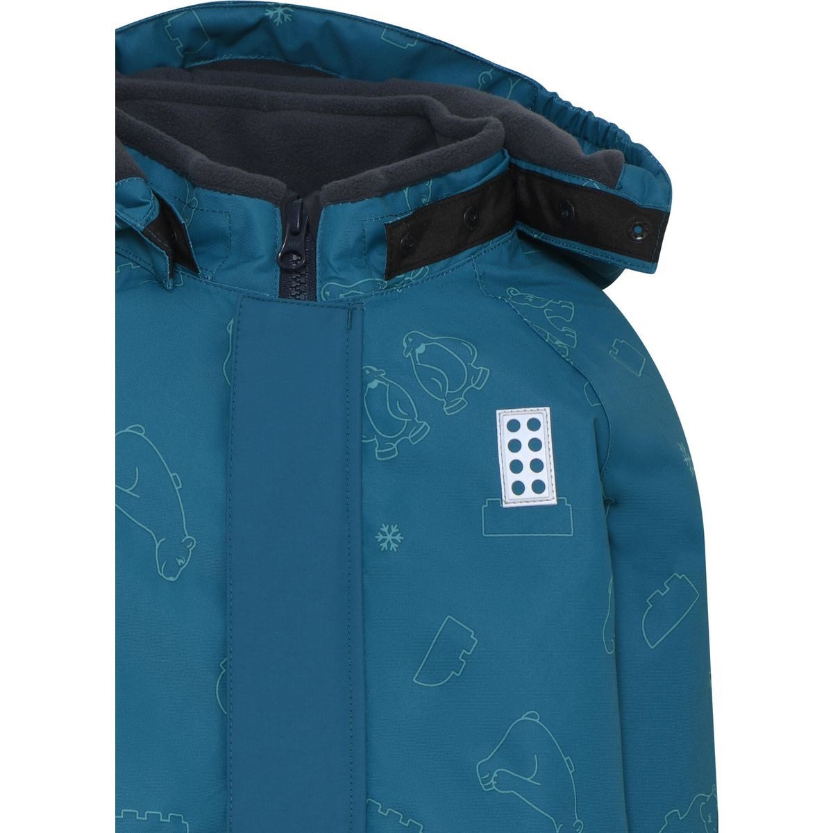 LEGO® kidswear Schneeoverall LWJADEN 702 - Snowsuit Auf dem Oberteil dieses einfarbigen Schneeanzugs für jüngere Kinder