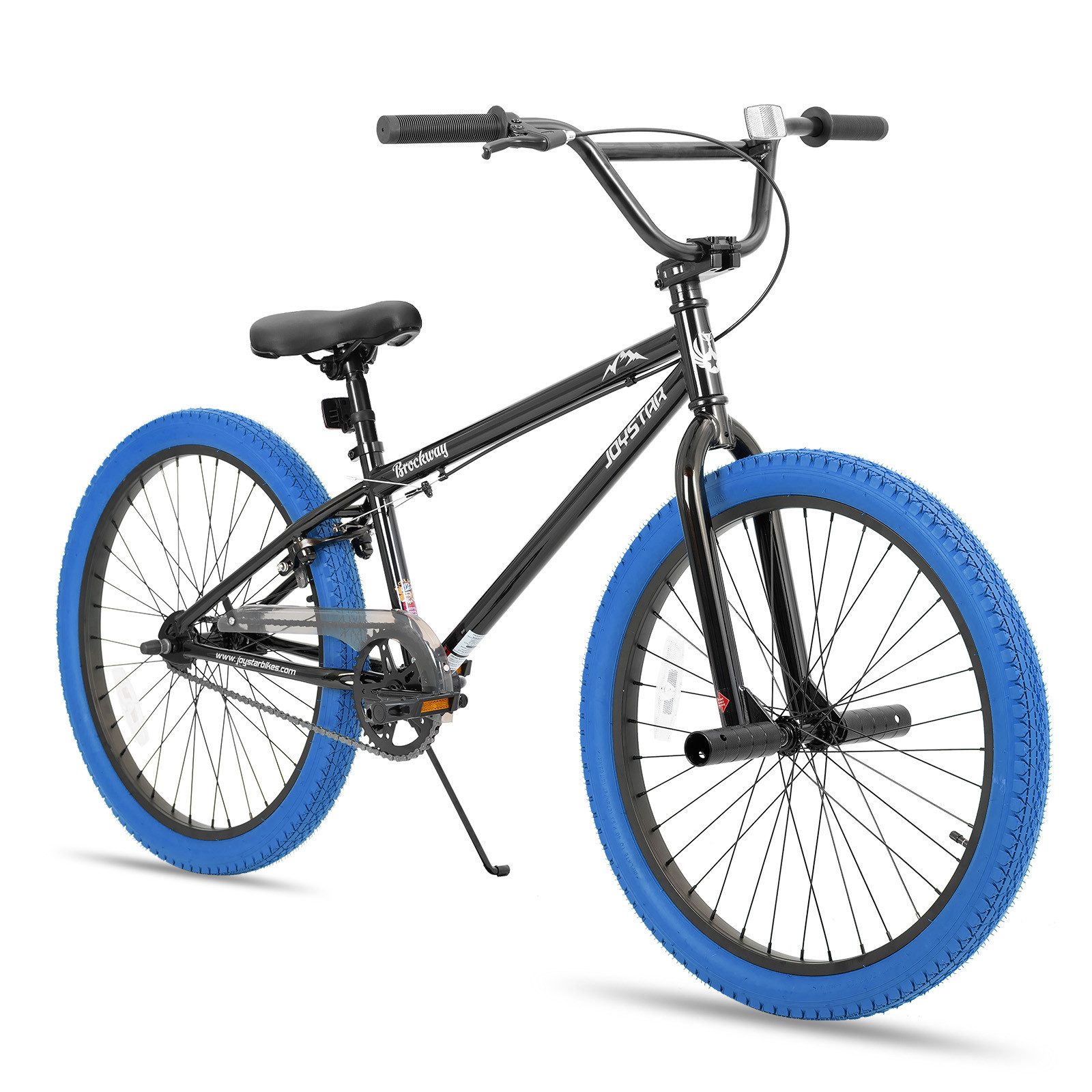 JOYSTAR Kinderfahrrad 20 Zoll BMX Fahrrad für Jungen Mädchen im Alter von 7-12 Jahren, Freestyle, Doppelbremsen, 2 pegs, Kettenschutz, Singlespeed