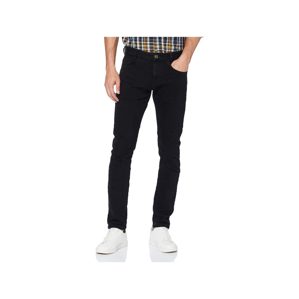 TOM schwarz regular Straight-Jeans TAILOR (1-tlg)