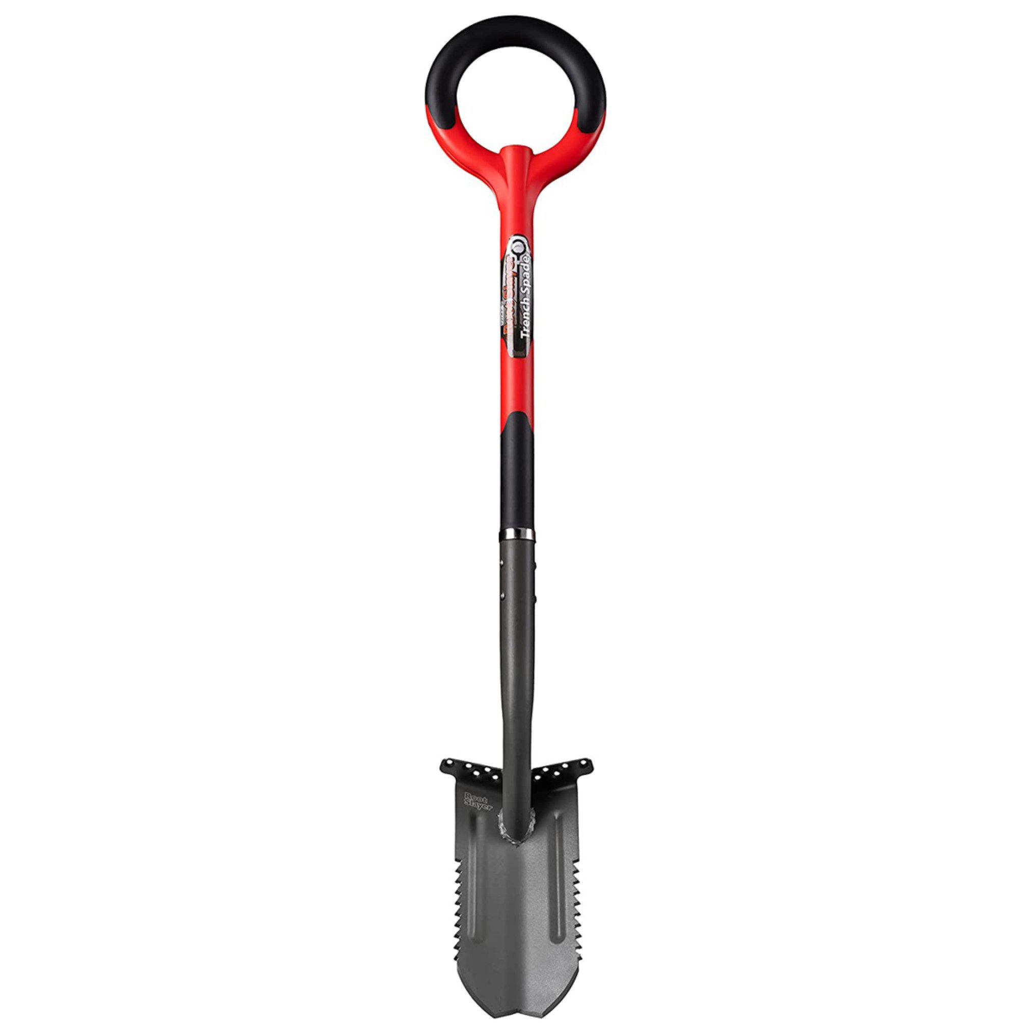 Root Slayer® Spaten Radius Grabenspaten Wurzelspaten, (1-St), Trench Spaten mit hoher Hebelwirkung, Wurzelklinge zum Schneiden